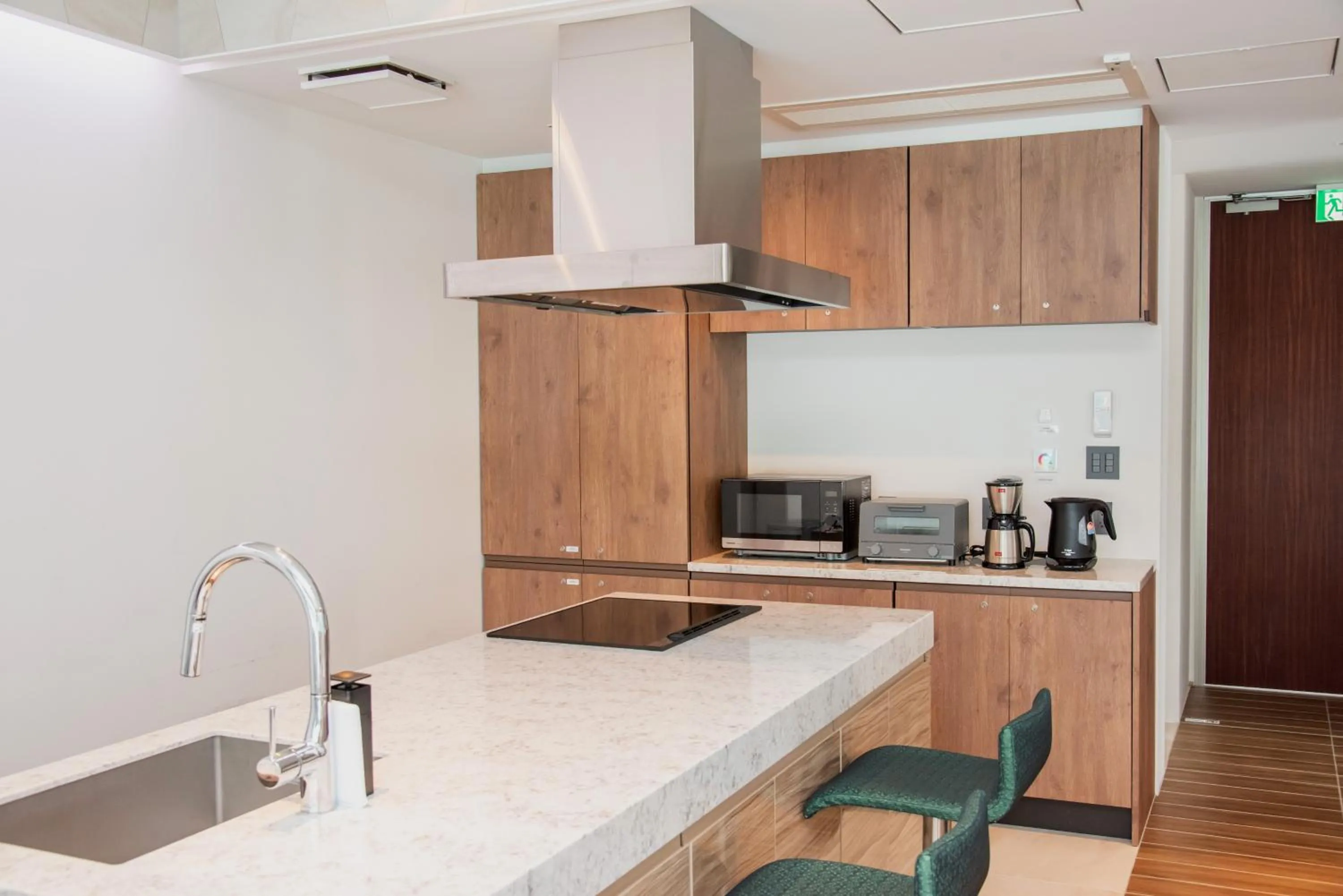 kitchen in pool villa Sanrriott Okinawa Motobu