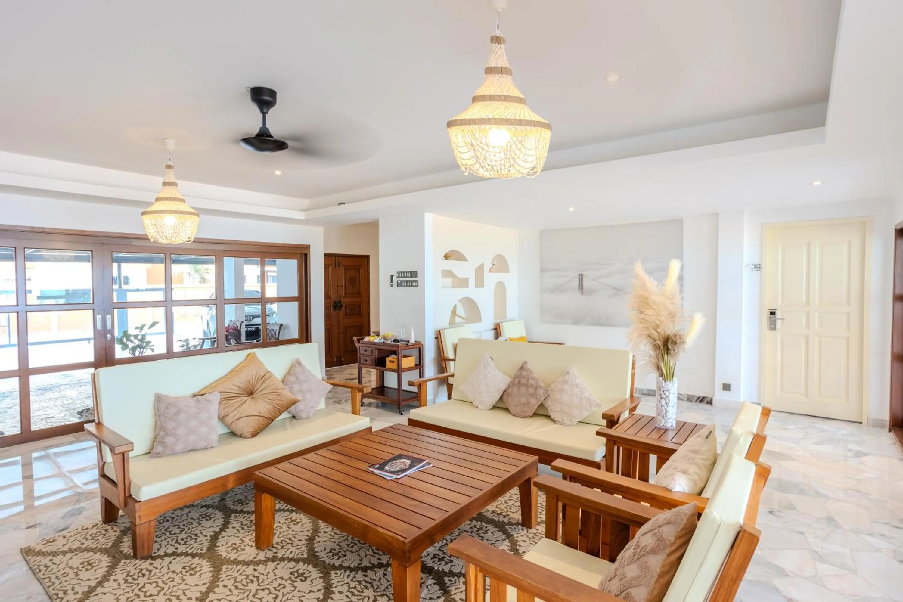 Lobby or reception in Suntai Villa, Beachfront Suites