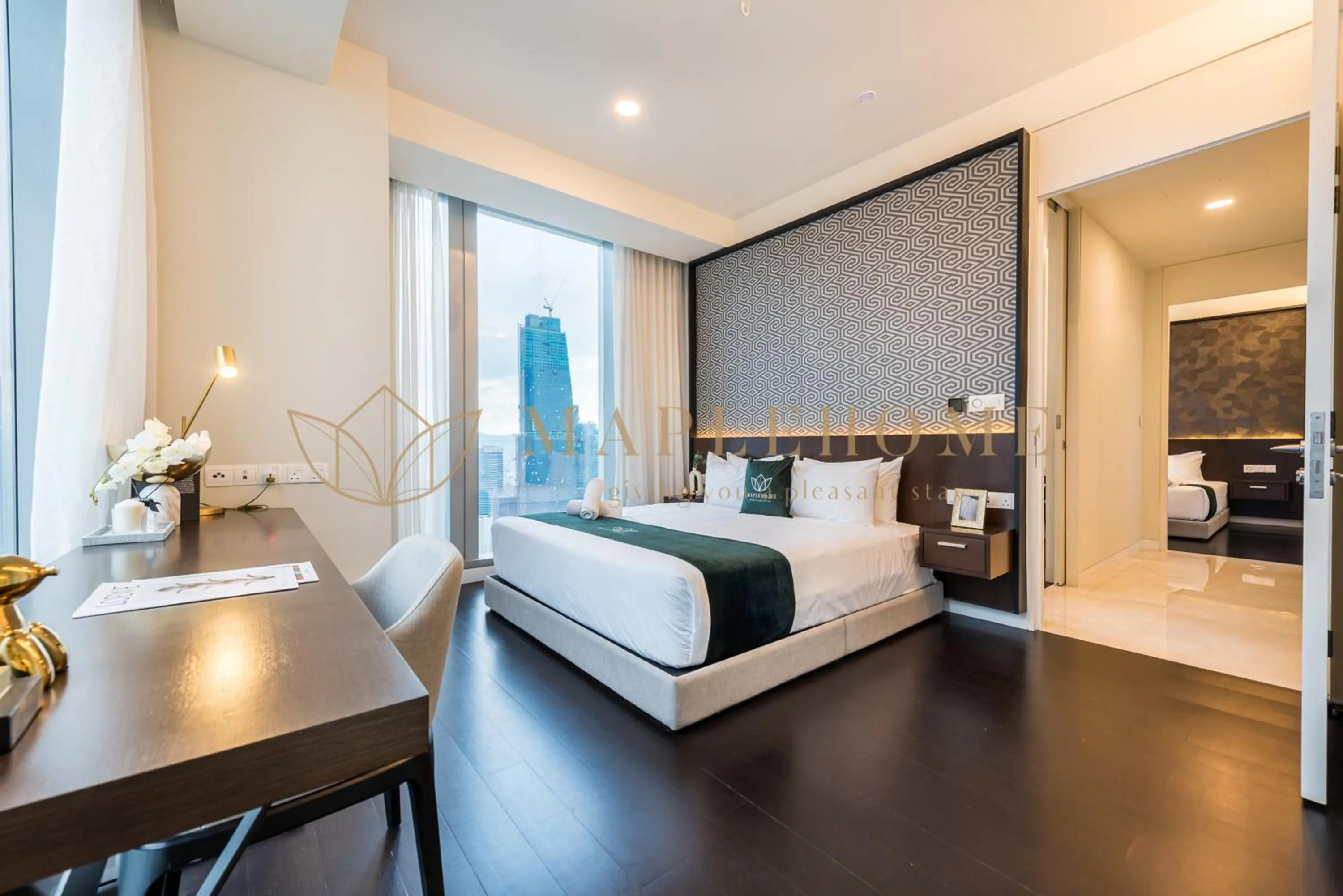 Bed in Tropicana The Residences Premier Suites KLCC