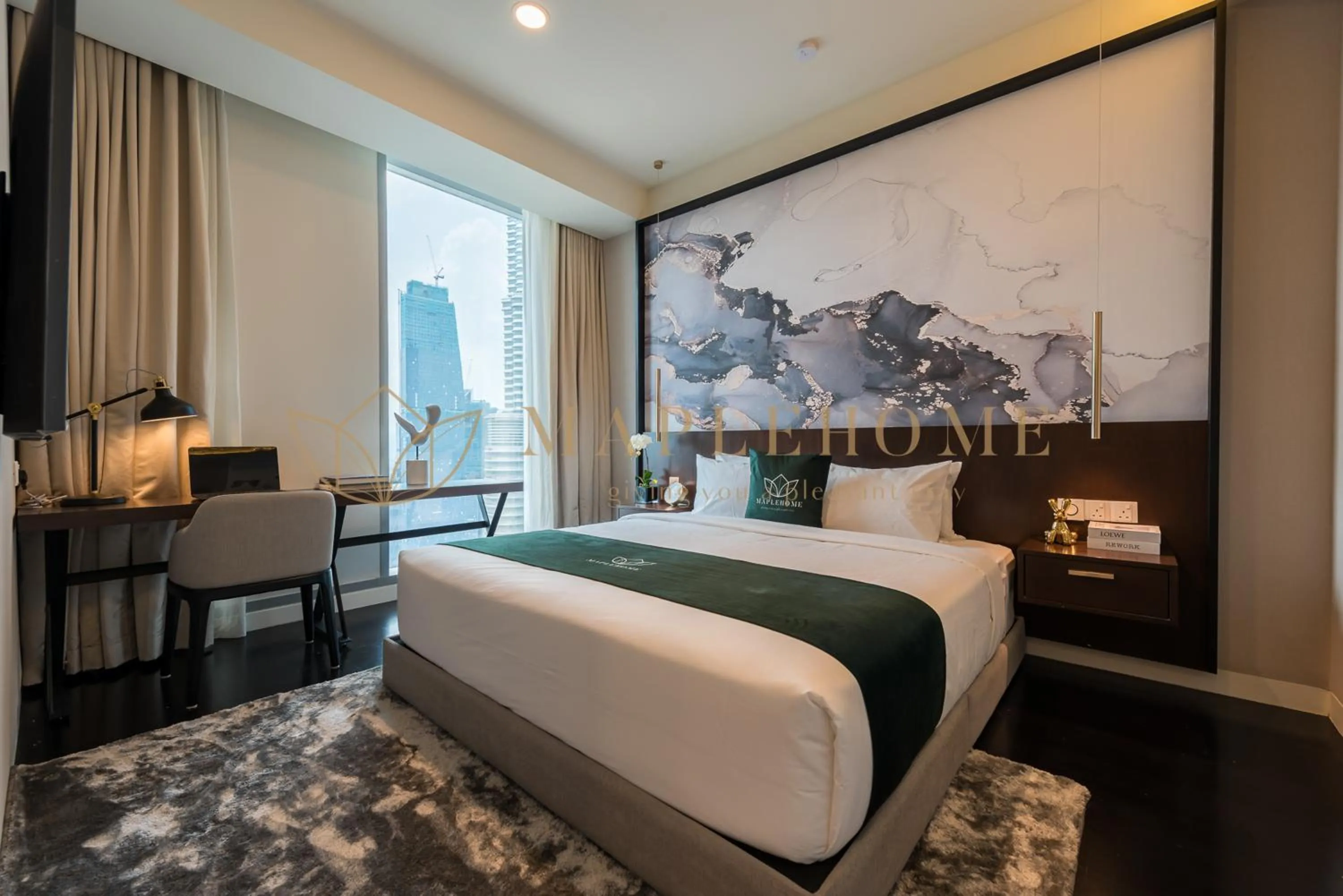 Bed in Tropicana The Residences Premier Suites KLCC