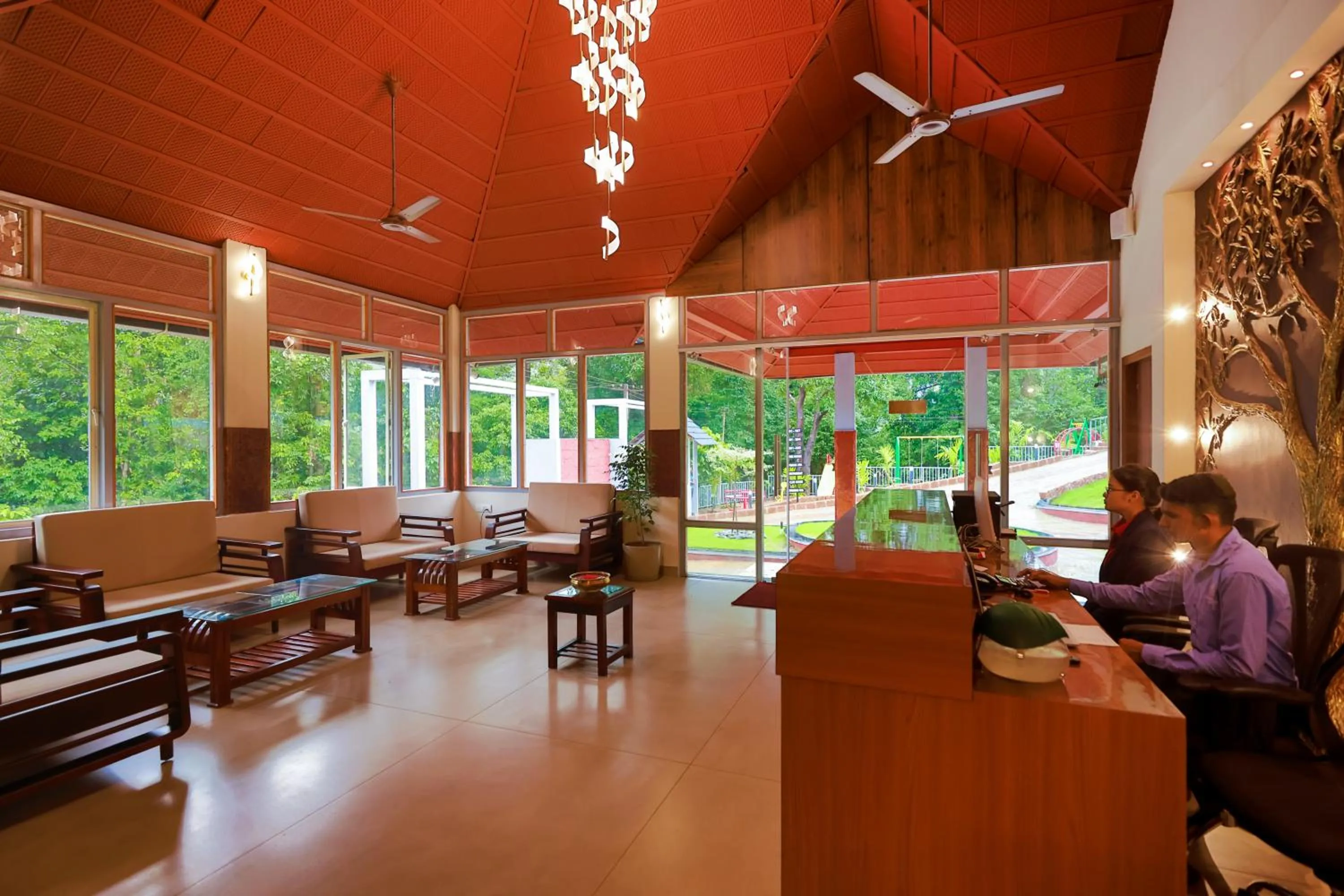 Lobby or reception in Silent Brook Resort - Coorg