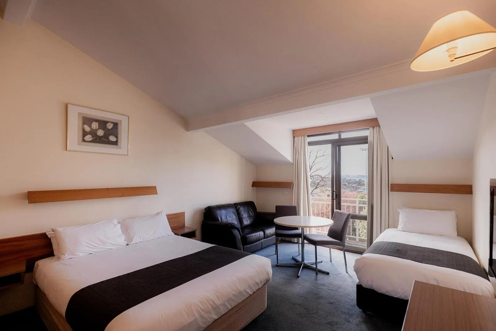 Bed in Argyle Motor Lodge