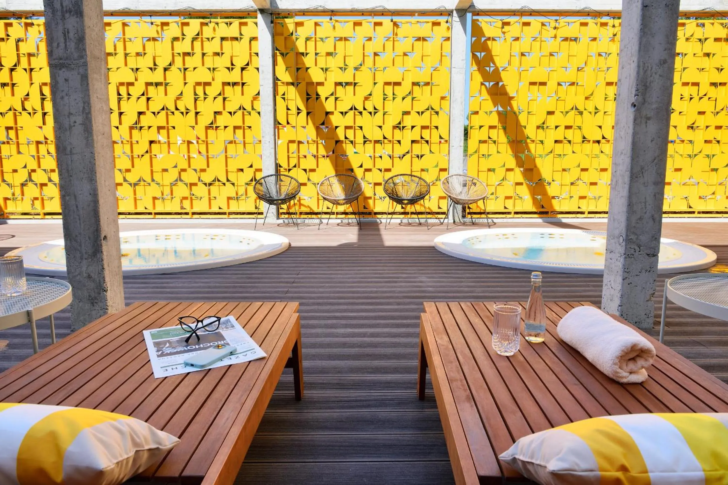 Hot Tub in Arche Nałęczów & SPA dawne Sanatorium Milicyjne