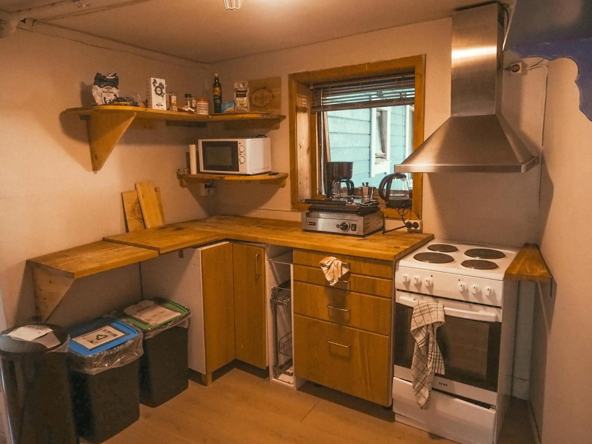 Communal kitchen in Tromso Activities Hostel