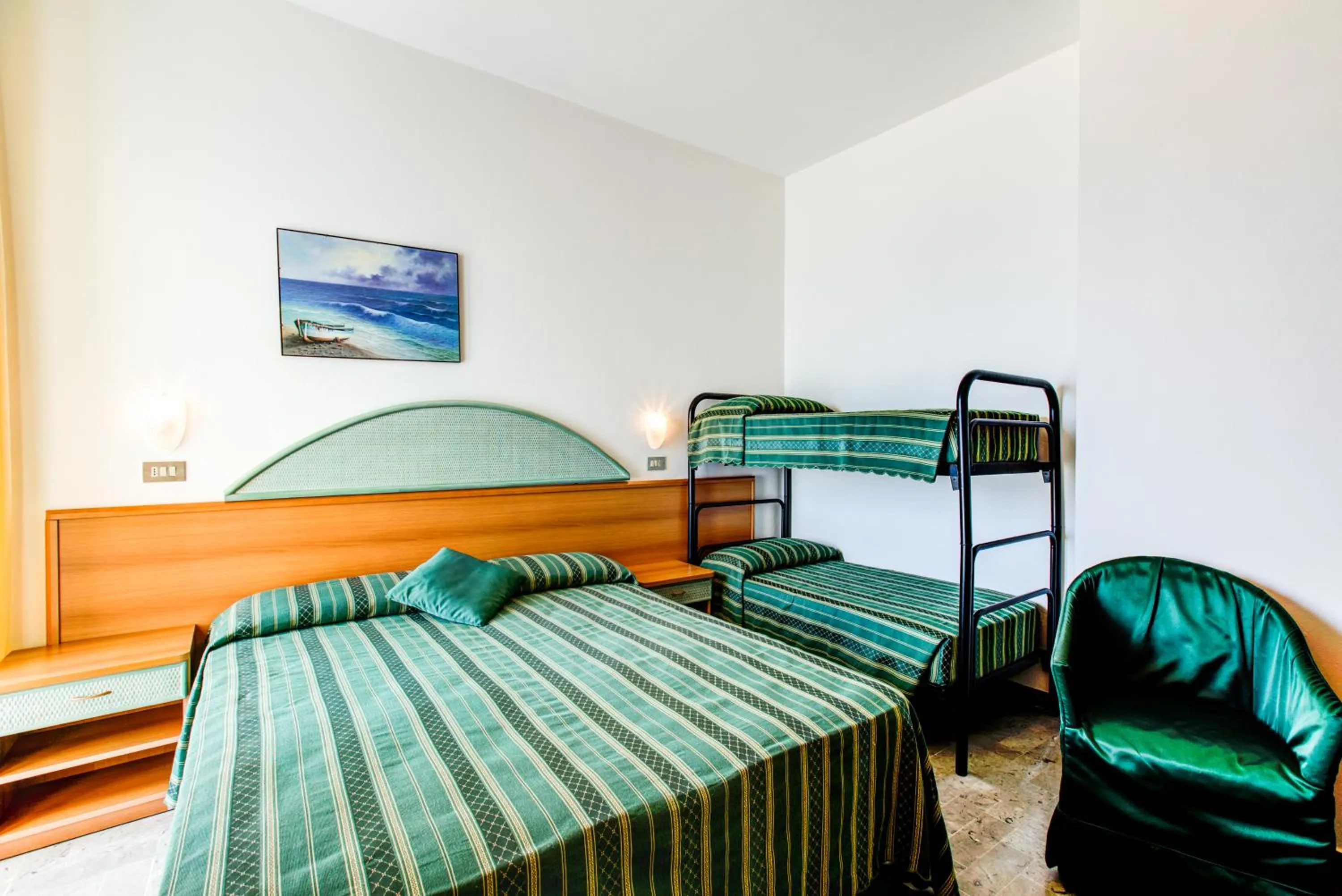 Sea view, Bed in Hotel Splendid