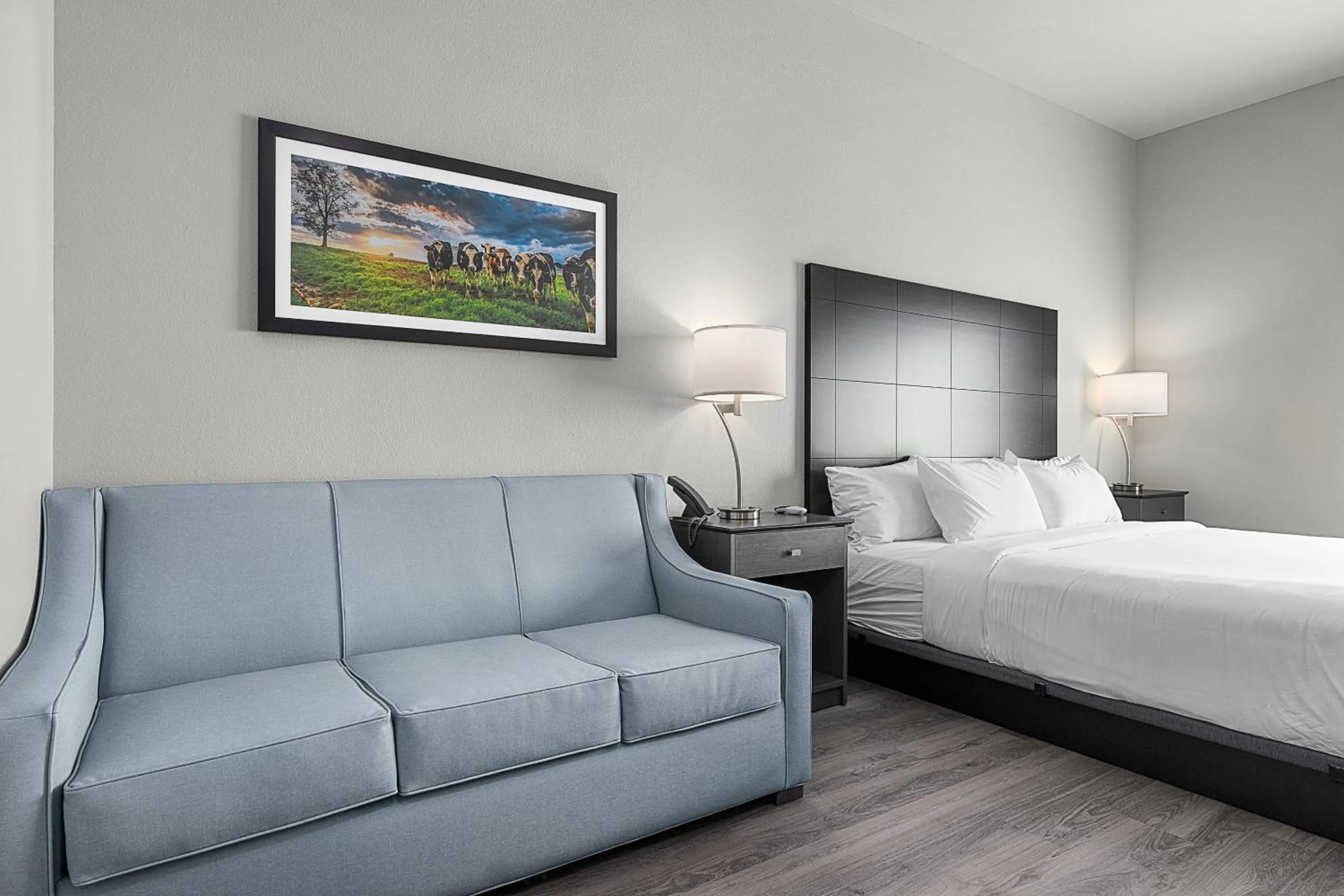 Bed in Riverstone Suites by Cobblestone Hotels - Chippewa Falls