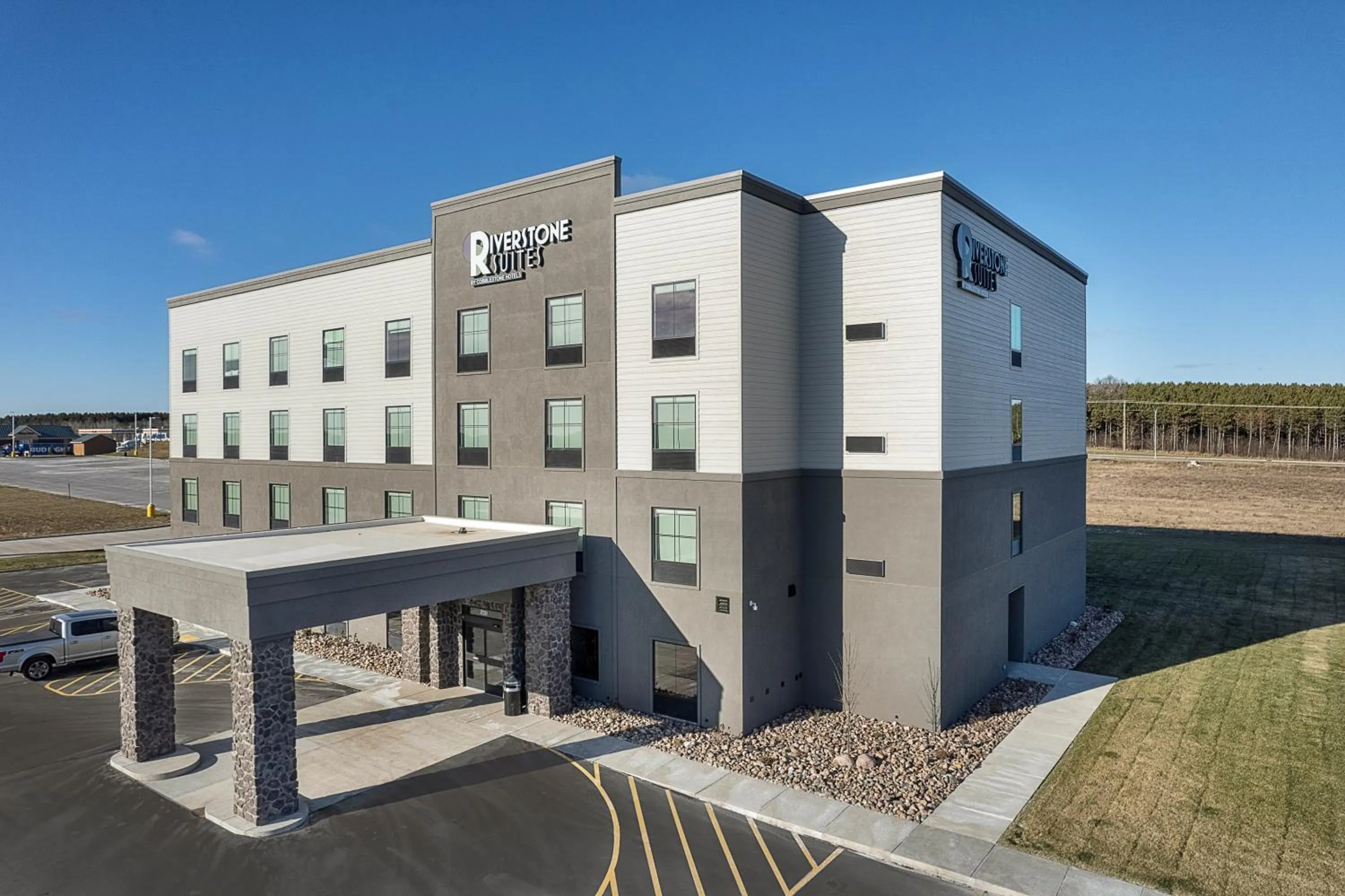 Property building in Riverstone Suites by Cobblestone Hotels - Chippewa Falls