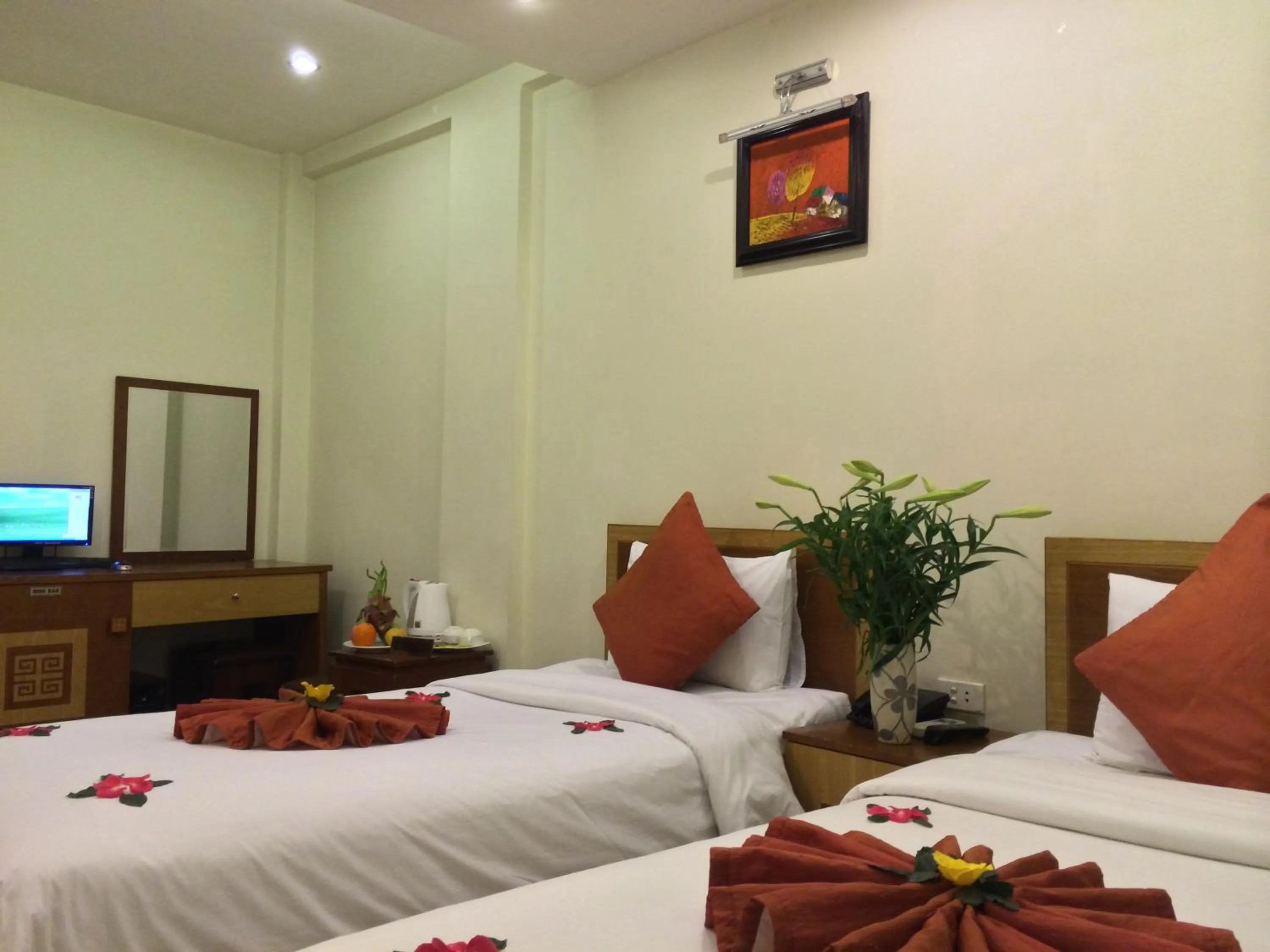 Decorative detail, Bed in Hanoi Charming House