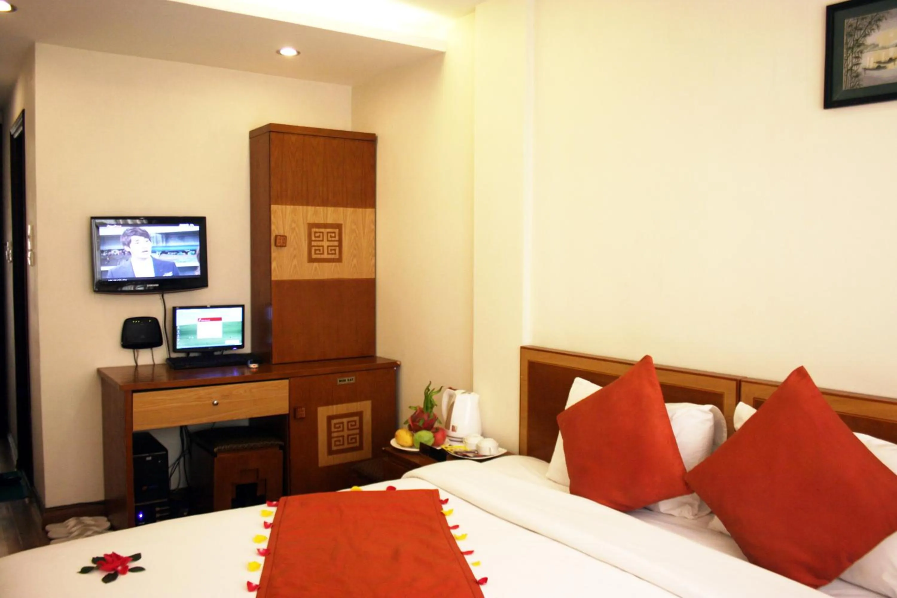 Decorative detail, Bed in Hanoi Charming House