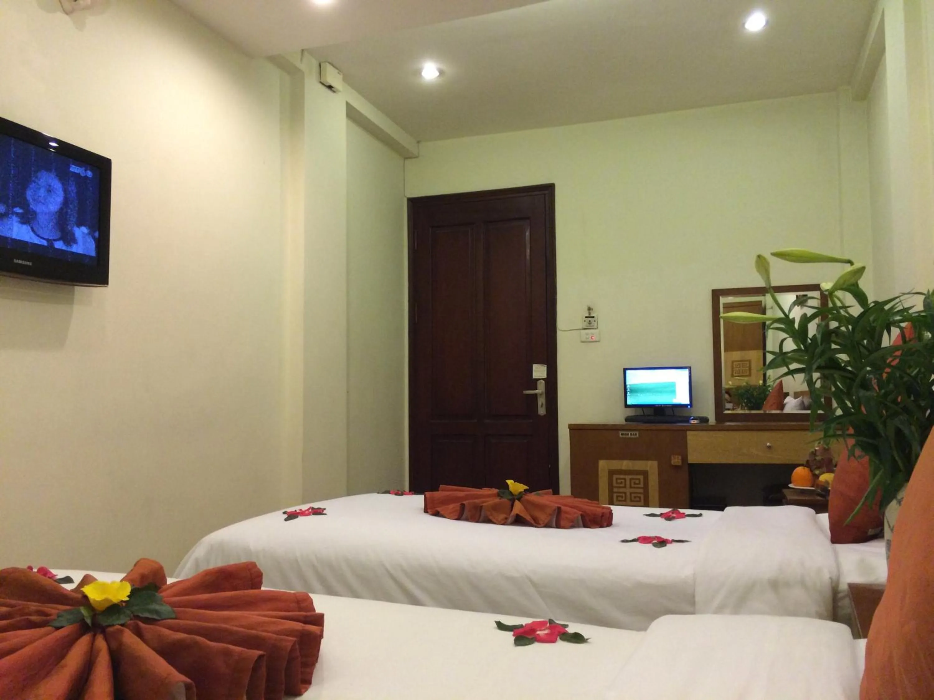 Decorative detail, Bed in Hanoi Charming House