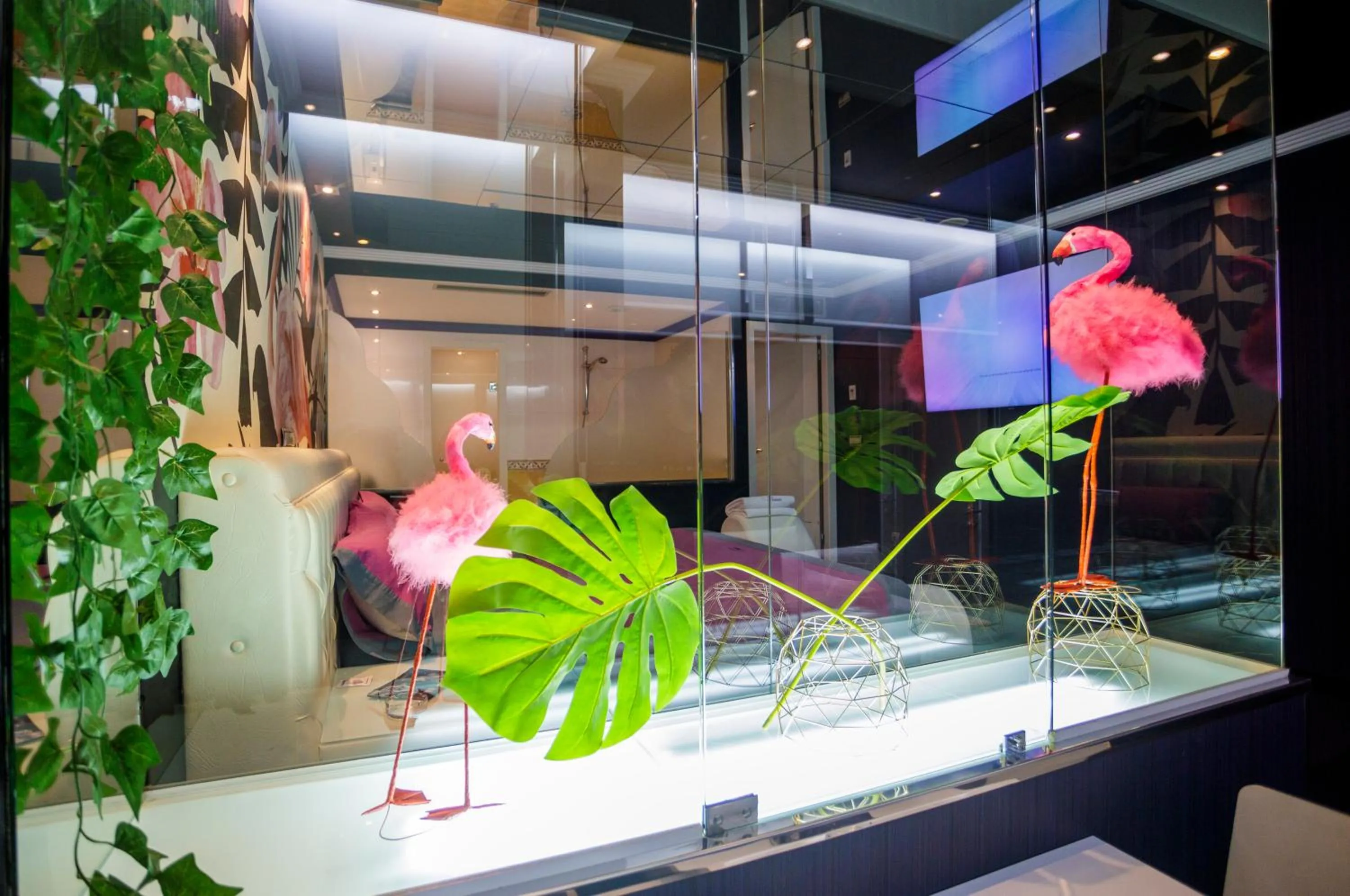 Decorative detail in Motel Venus Pontevedra