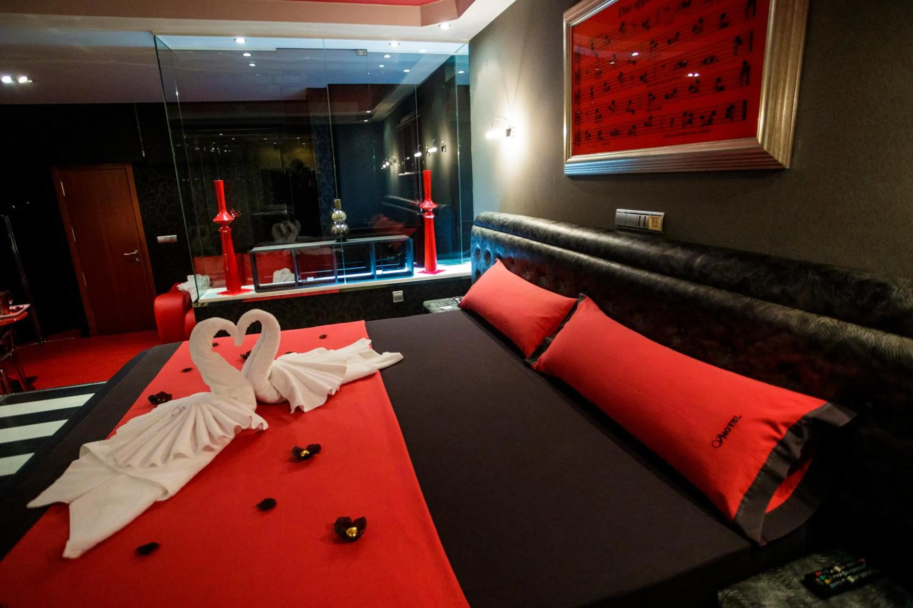 Bed in Motel Venus Pontevedra