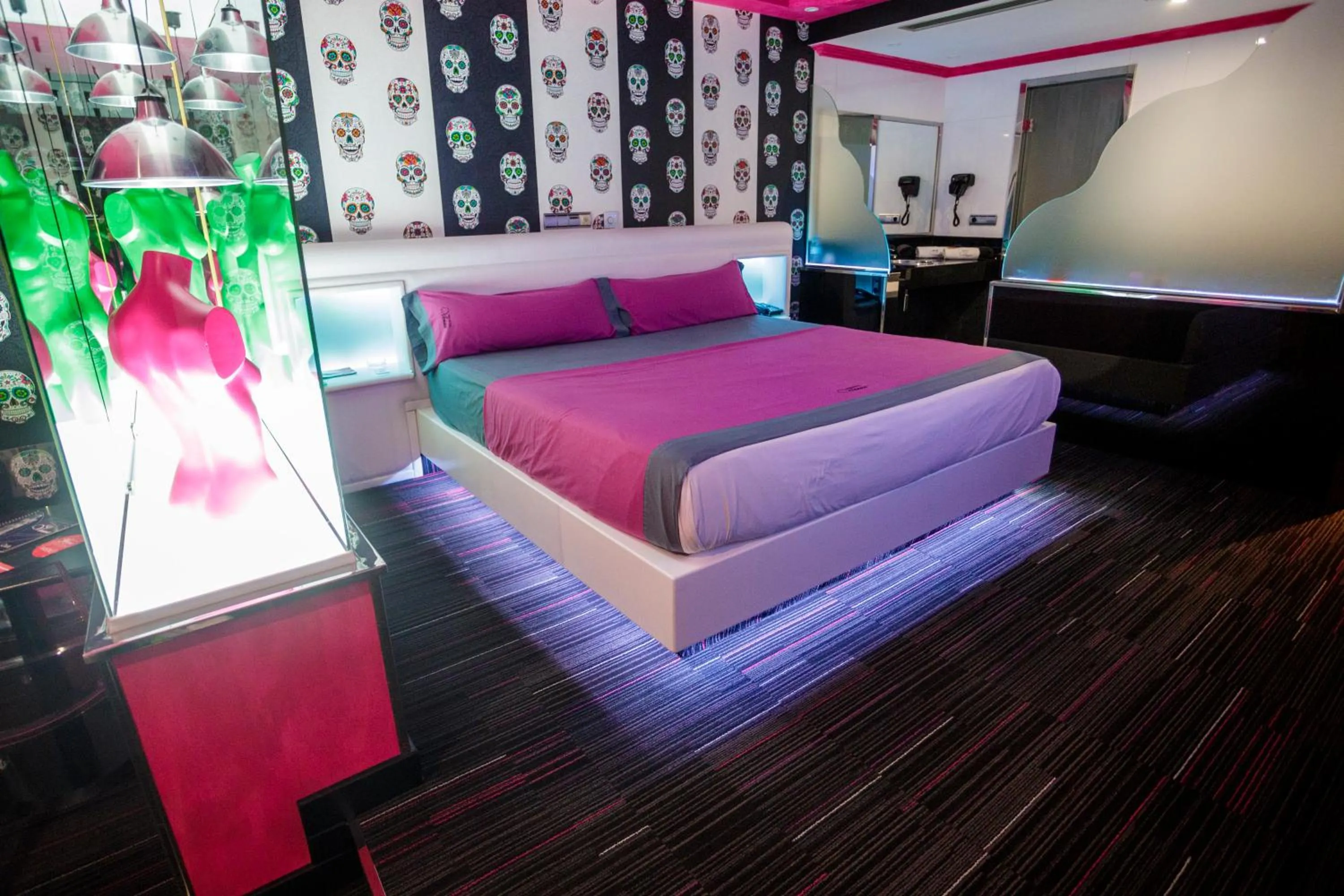 Bedroom, Bed in Motel Venus Pontevedra