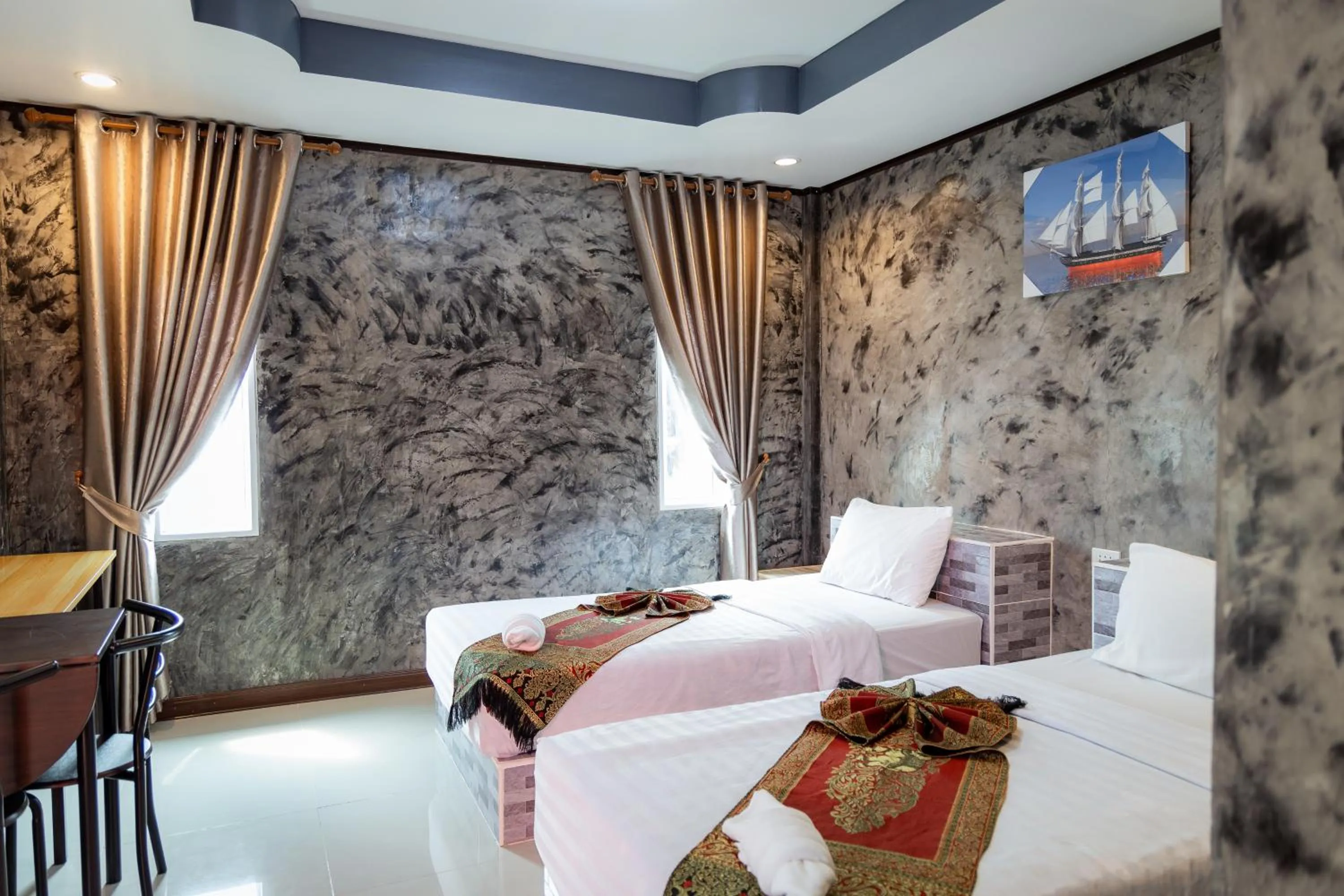 Bed in Buengngarm Resort