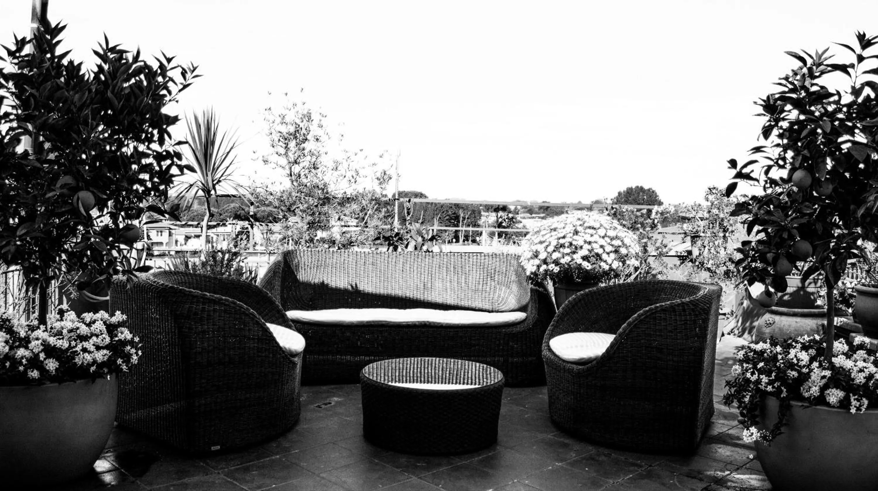 Patio in Hotel Palagi
