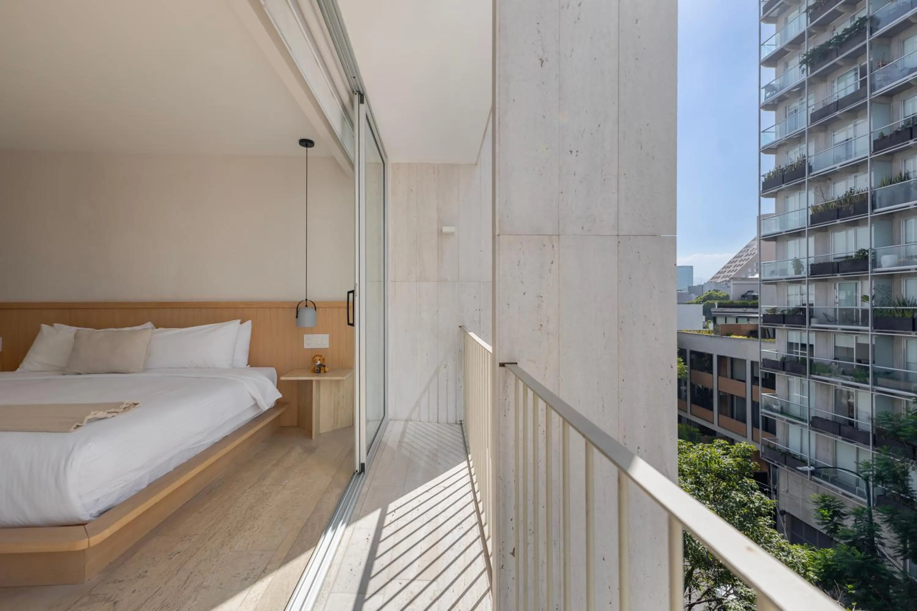 Balcony/Terrace, Bed in Capitalia Antara Polanco