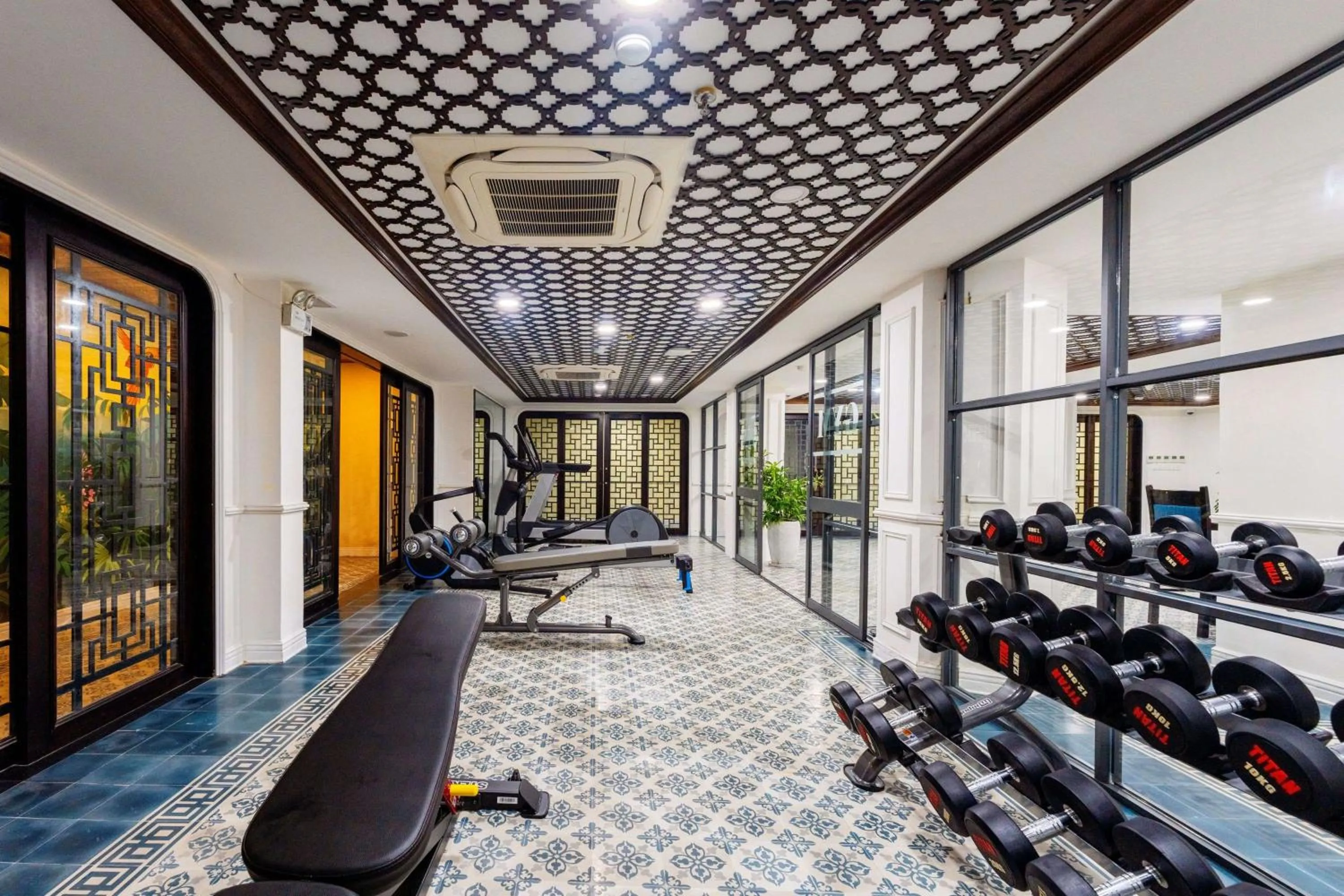 Fitness centre/facilities in Qualia De Hôtel Hoi An - Rooftop Bar City View