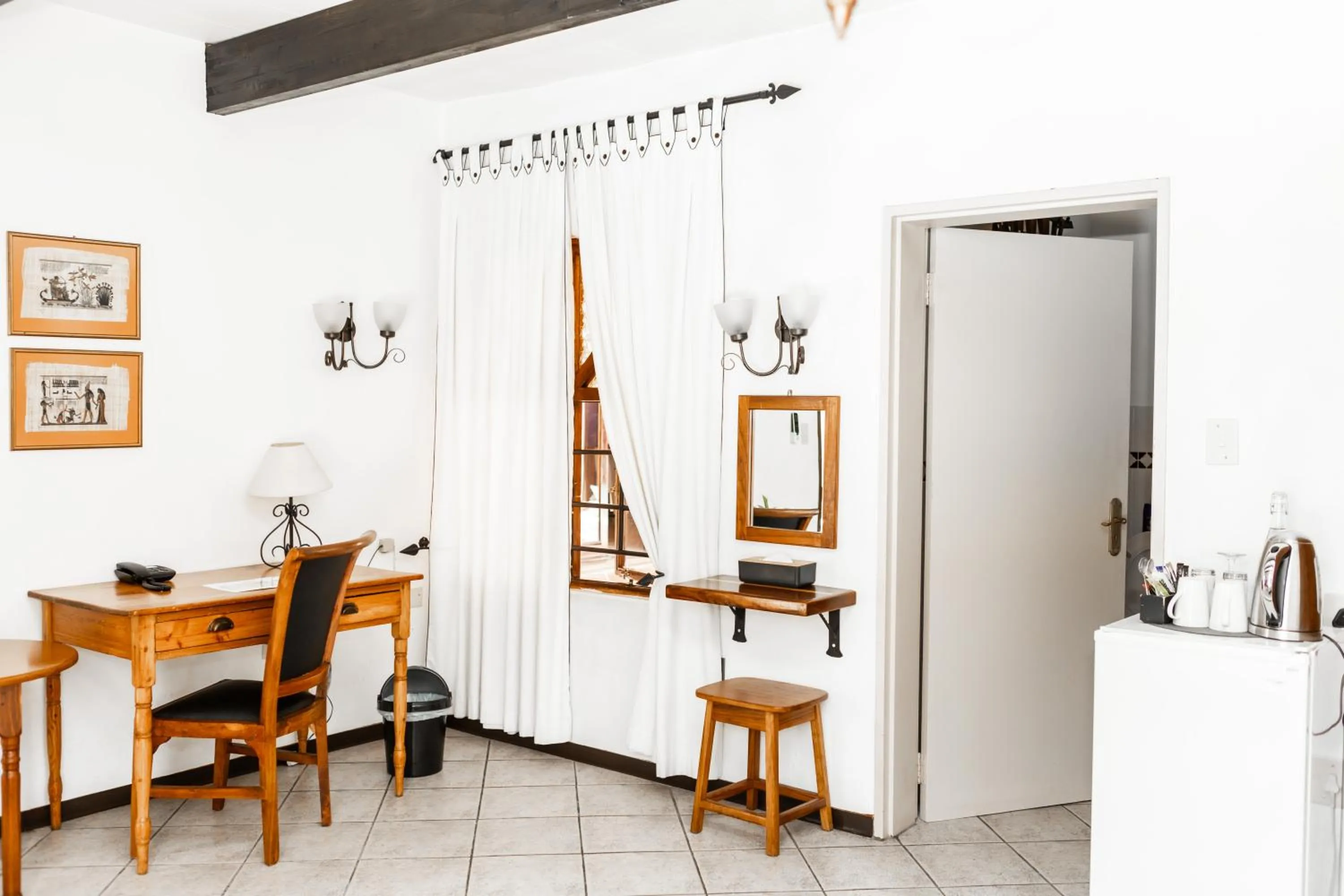 Seating area in Casa Blanca Boutique Hotel