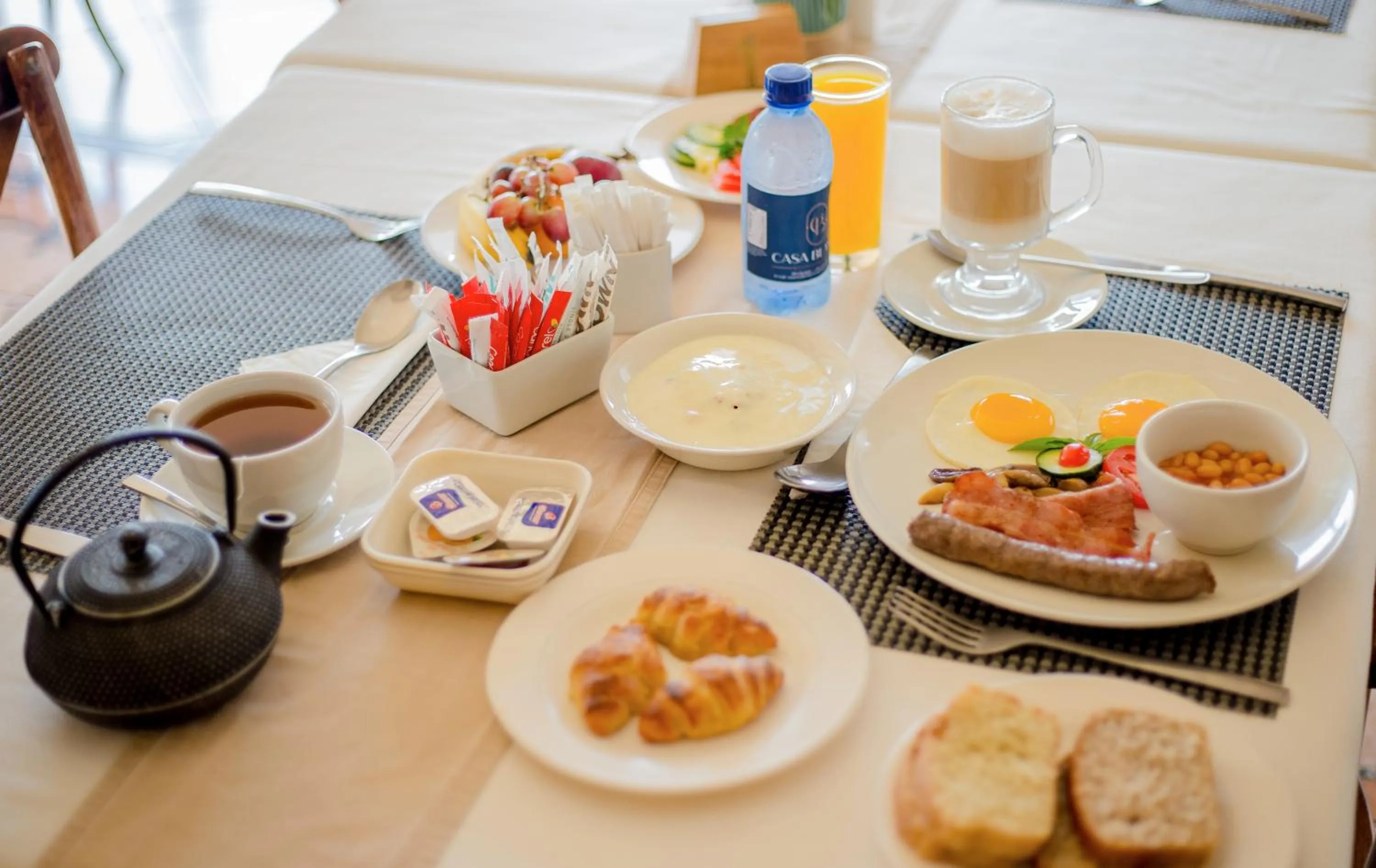 Continental breakfast in Casa Blanca Boutique Hotel