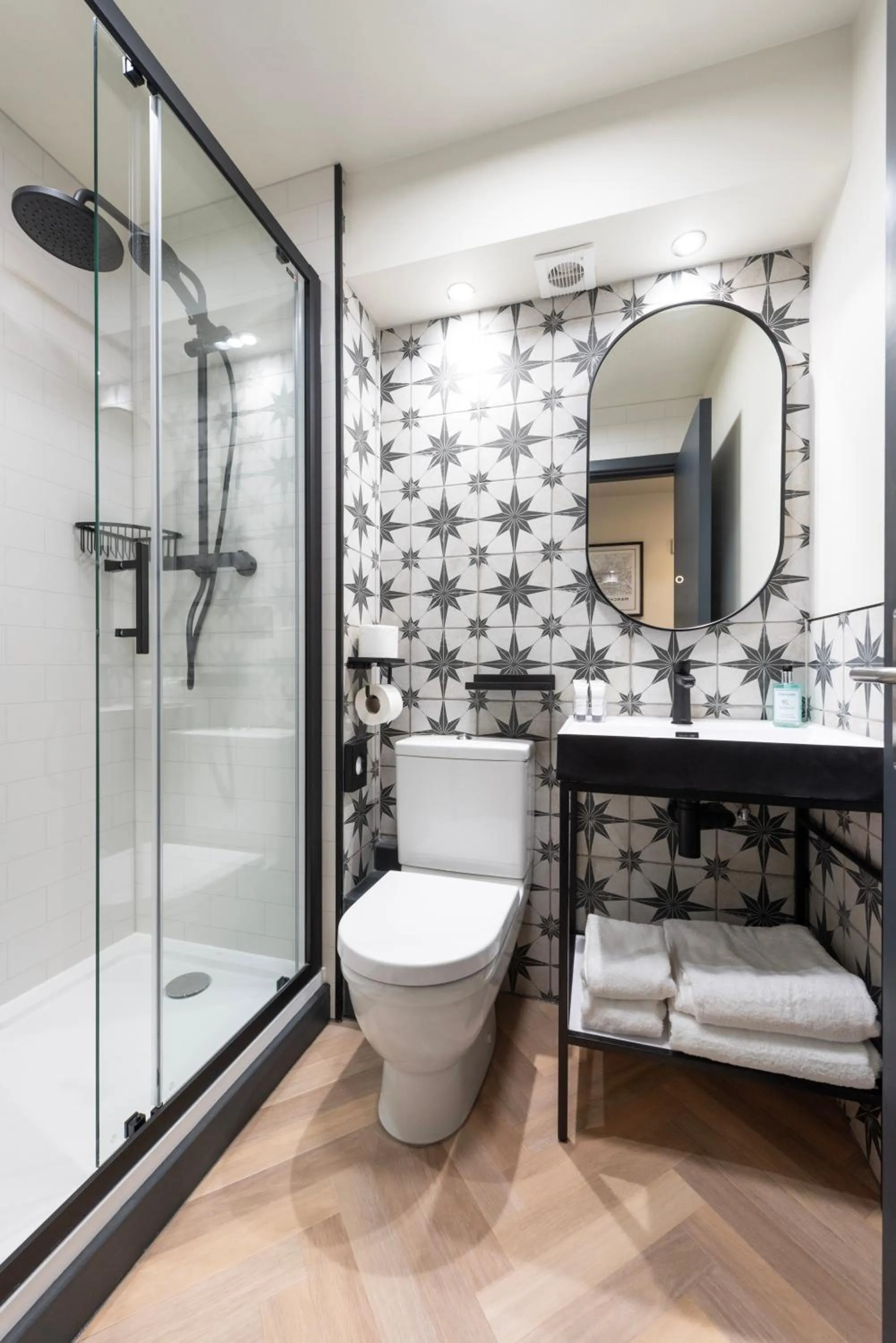 Shower in Abel Heywood Boutique Hotel