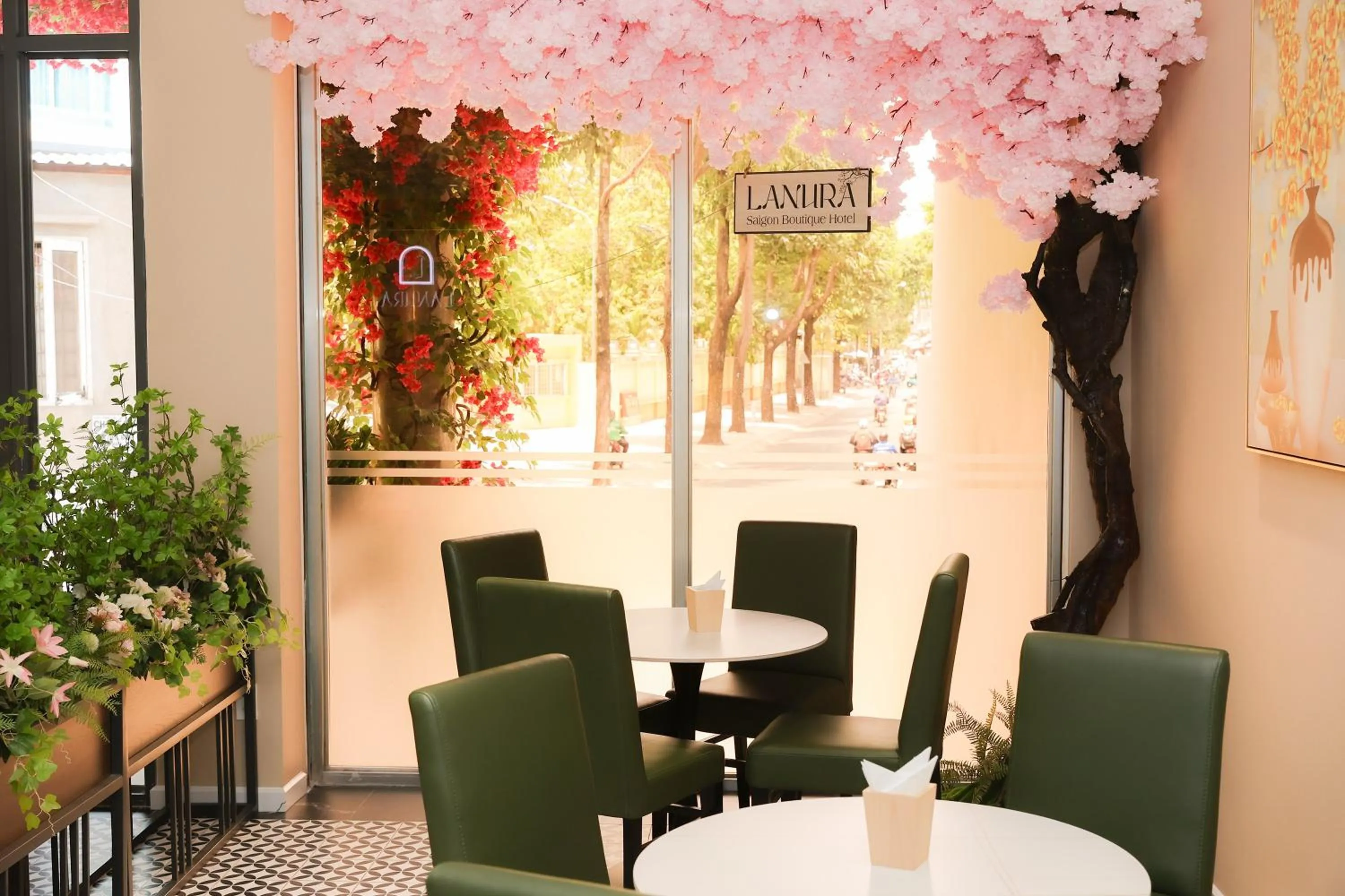 Seating area in Lanura Saigon Boutique Hotel