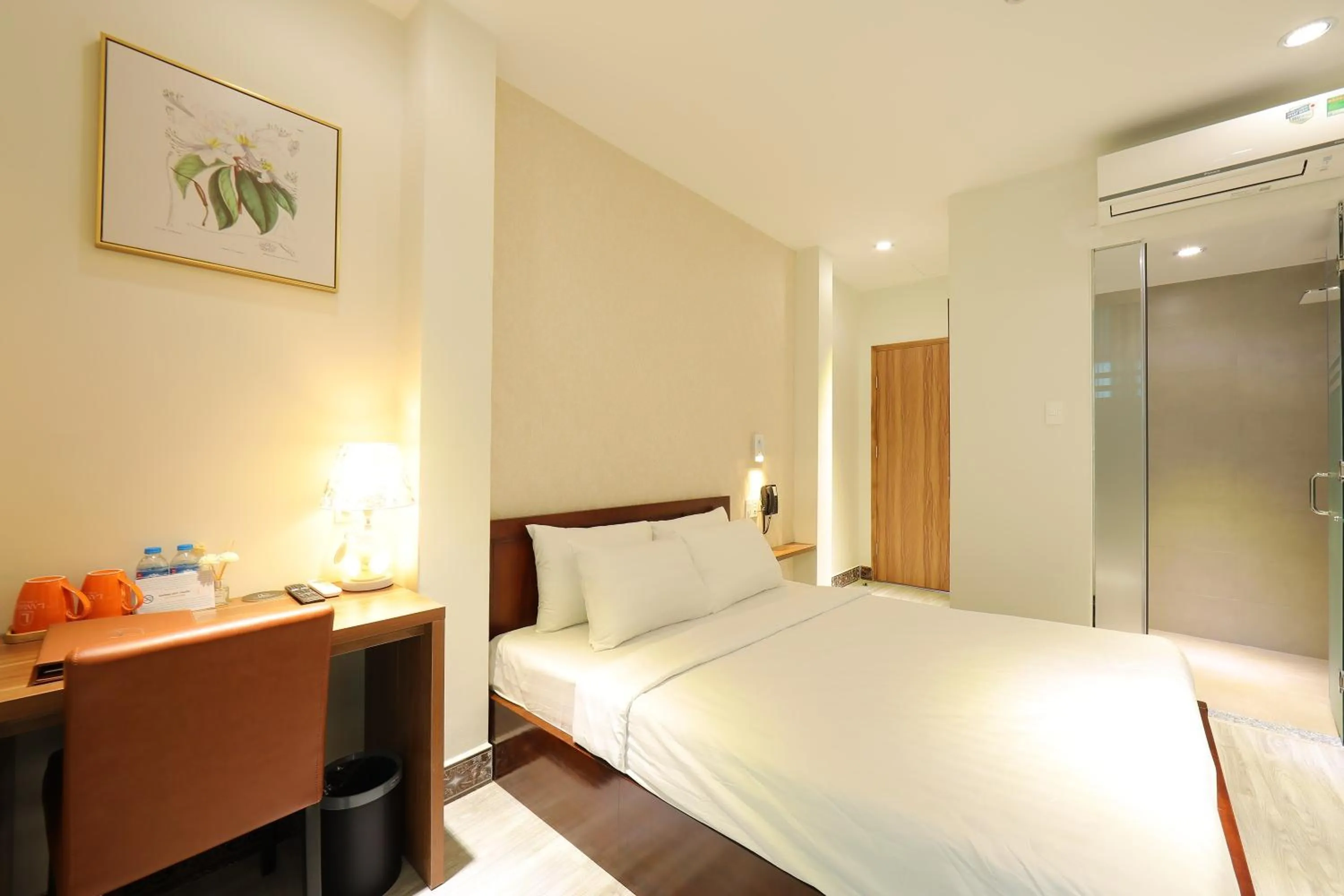 Bed in Lanura Saigon Boutique Hotel