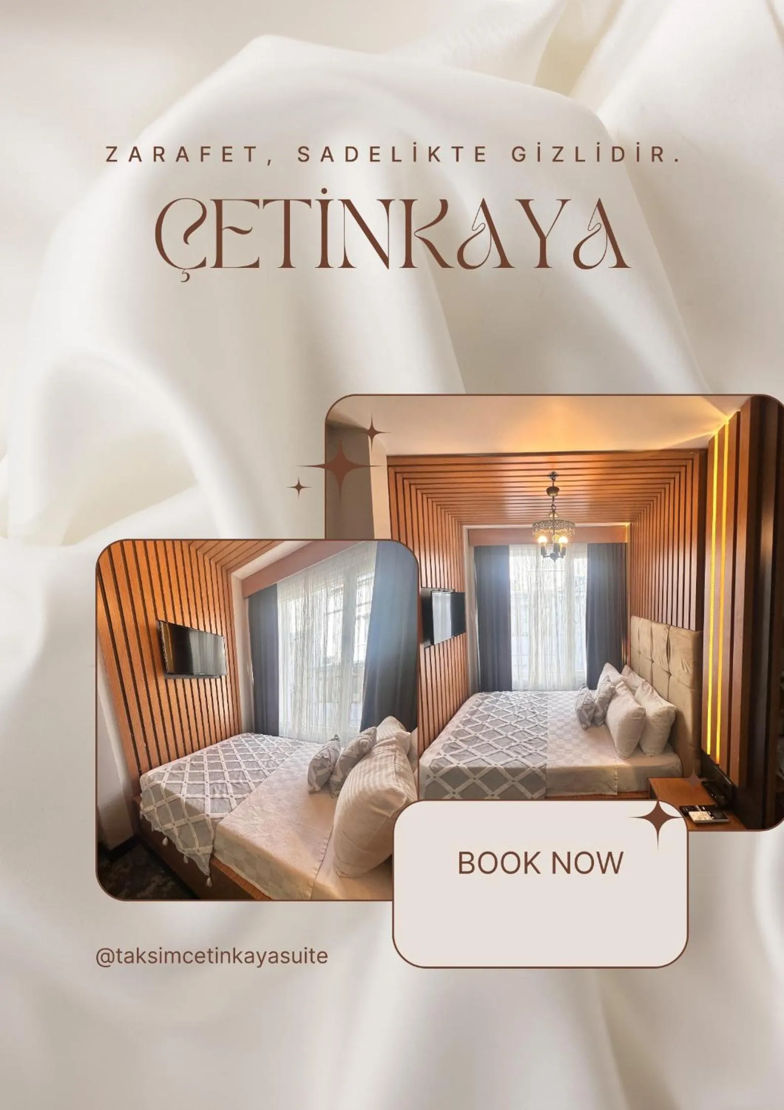 Bed in Taksim Cetinkaya Suite