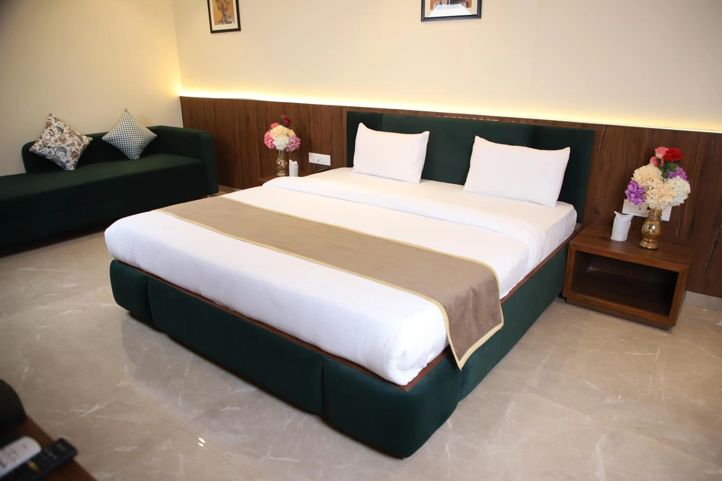 Bedroom in Pink Villa Boutique Hotel