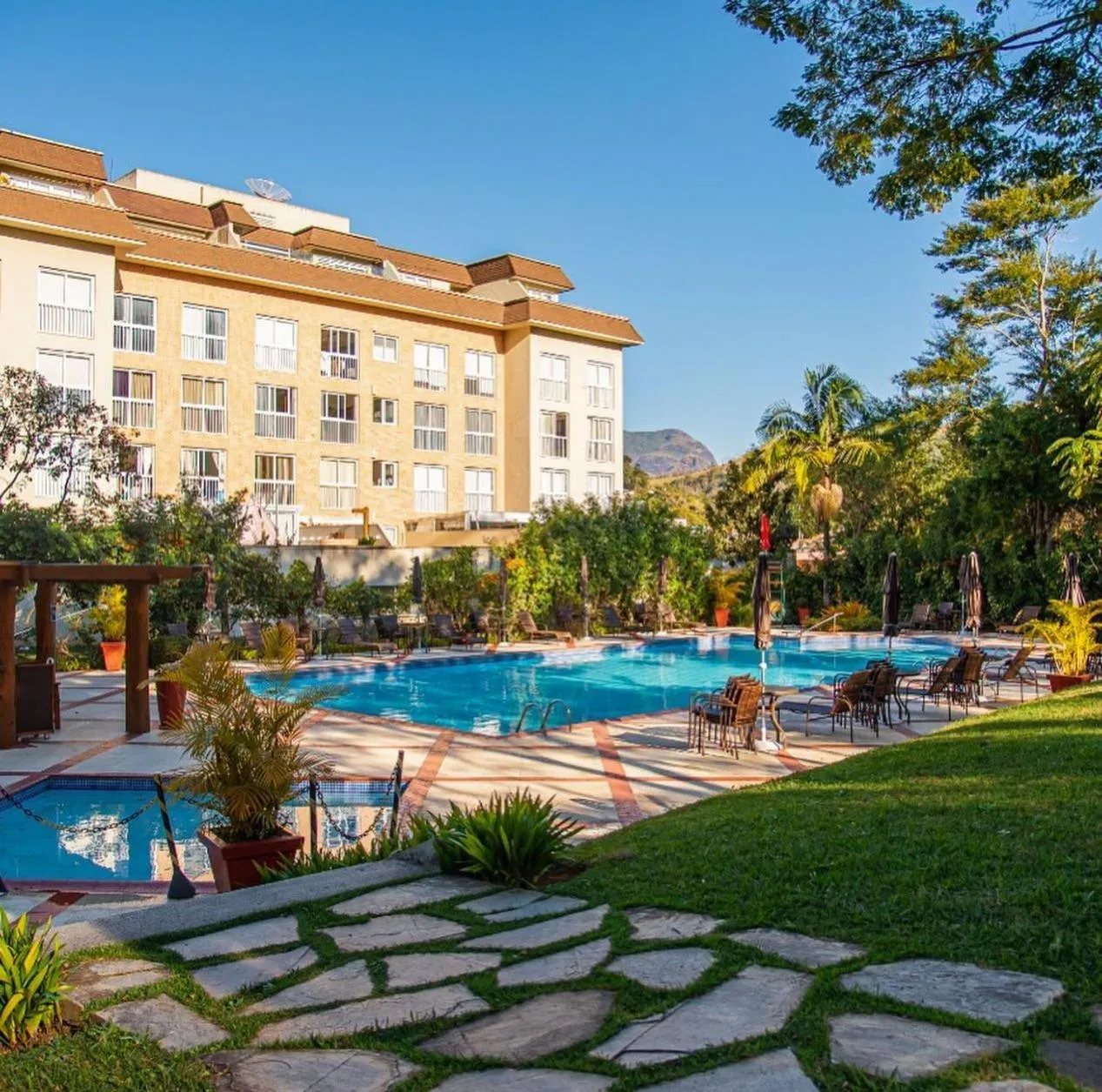 Swimming pool in Itaipava RJ Granja Brasil Resort