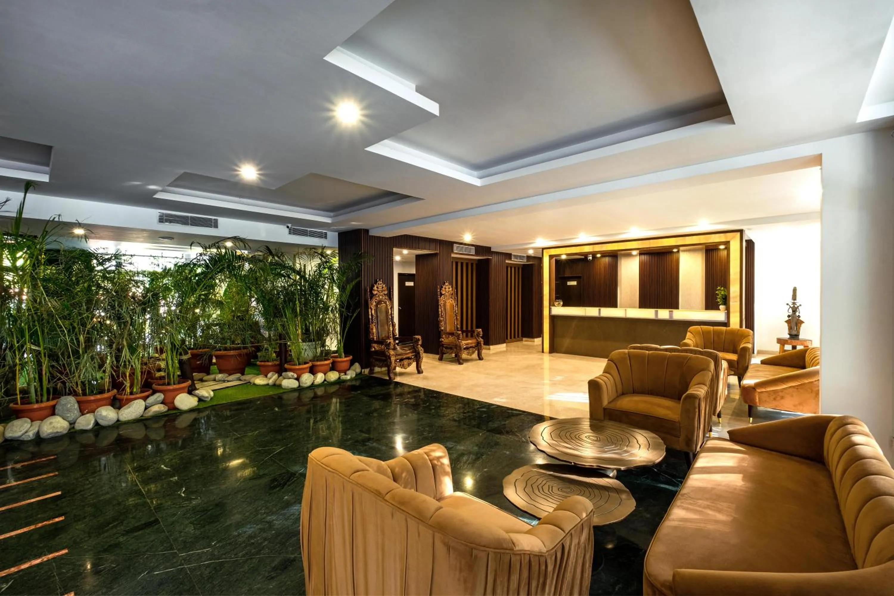 Lobby or reception in Hotel Ayodhya