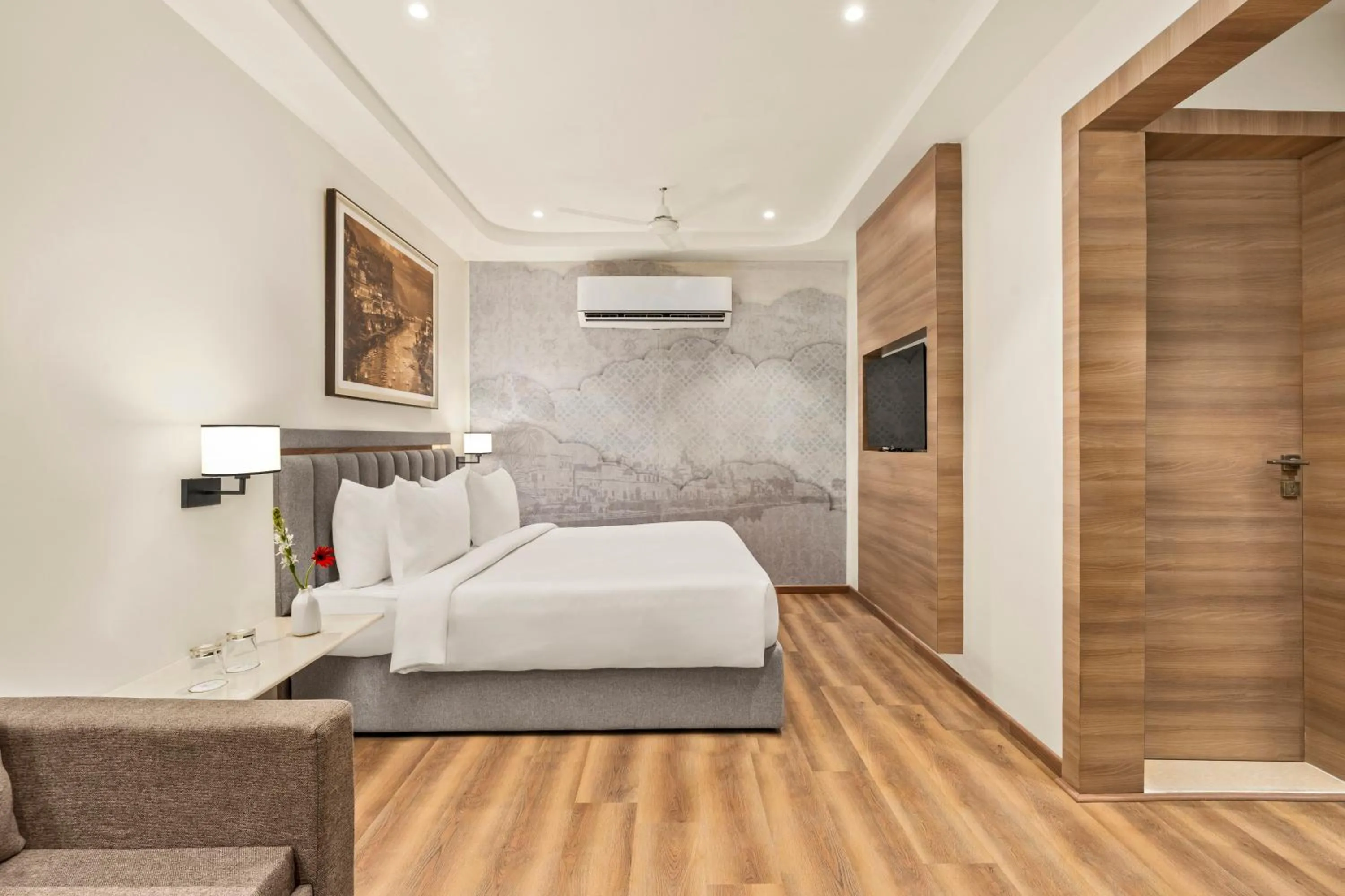 Bed in Hotel Ayodhya