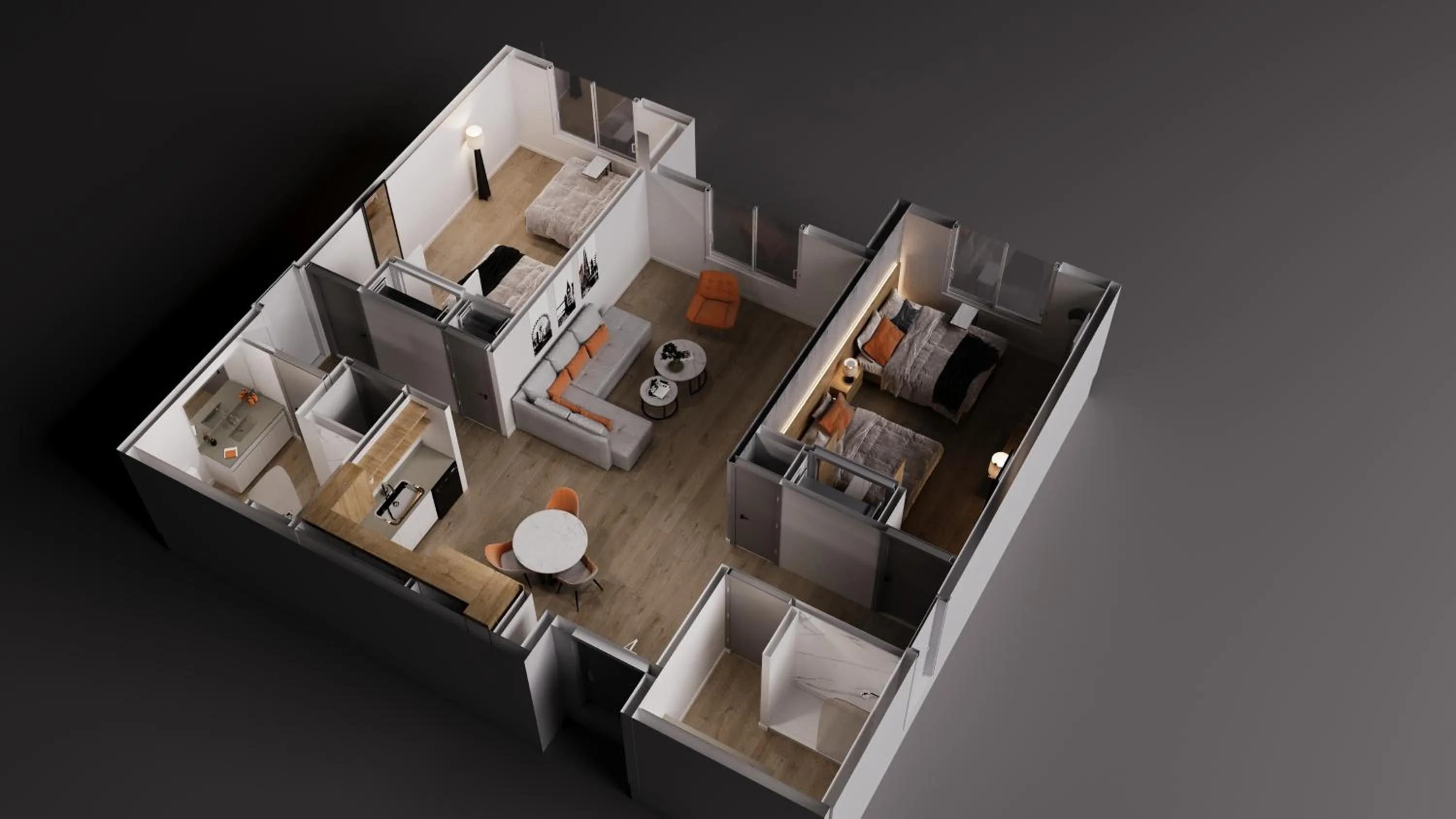 Floor plan in Otonomus Hotel Las Vegas
