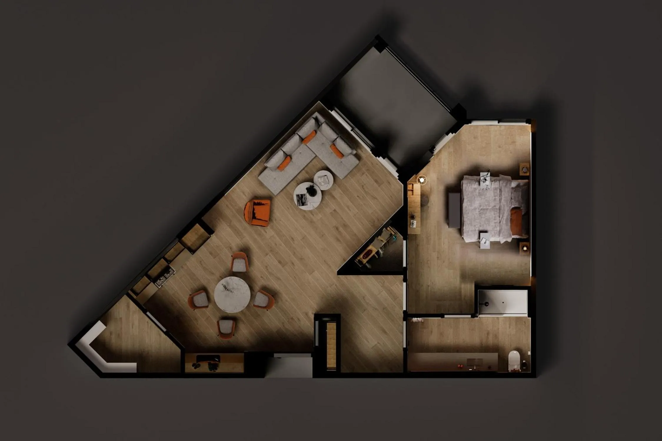 Floor plan in Otonomus Hotel Las Vegas