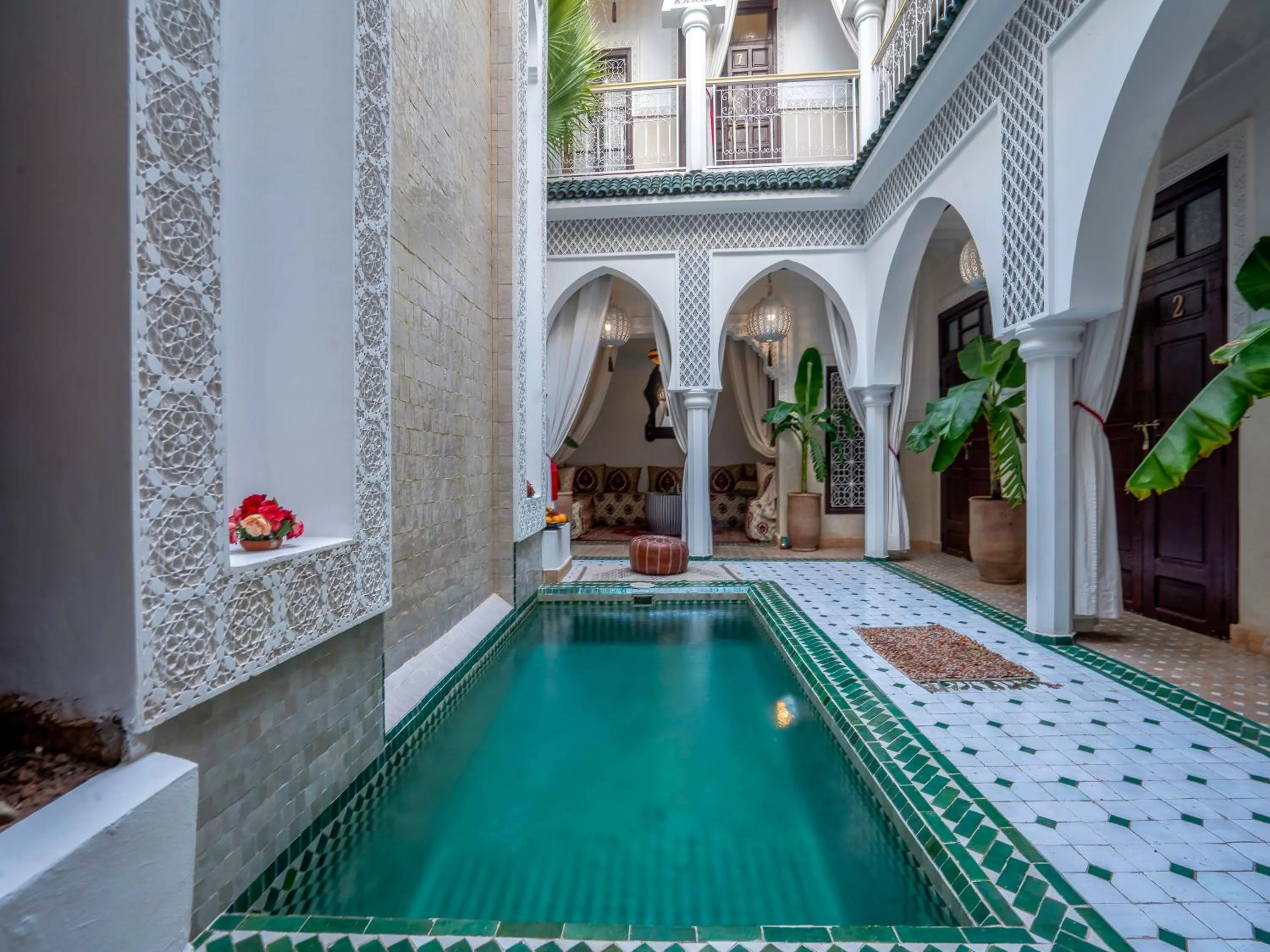 Swimming pool in Riad Tzizwit Boutique Hotel & SPA