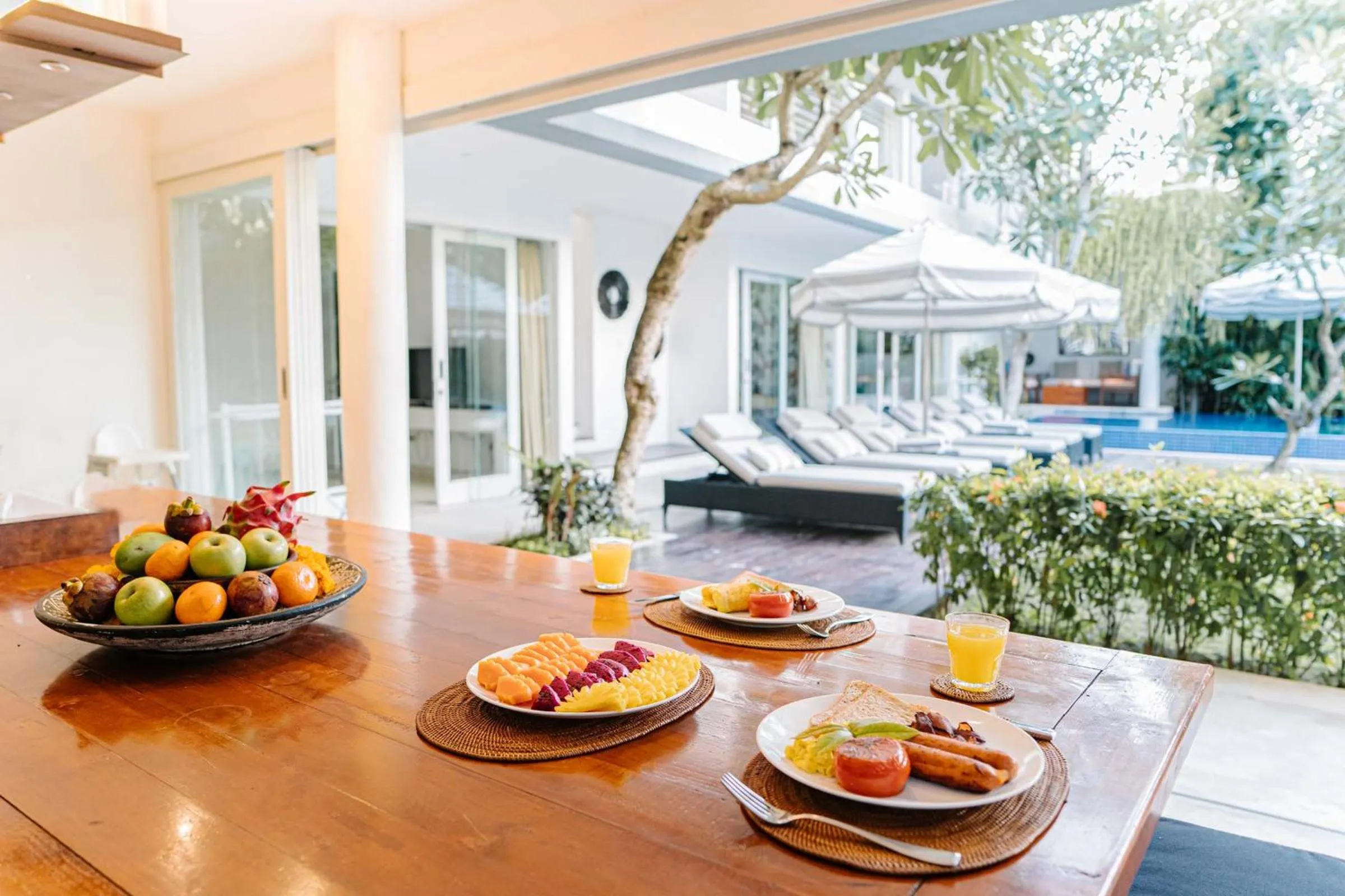Breakfast in CassaMia Bali - Spacious Luxury 5 Bedroom Villa