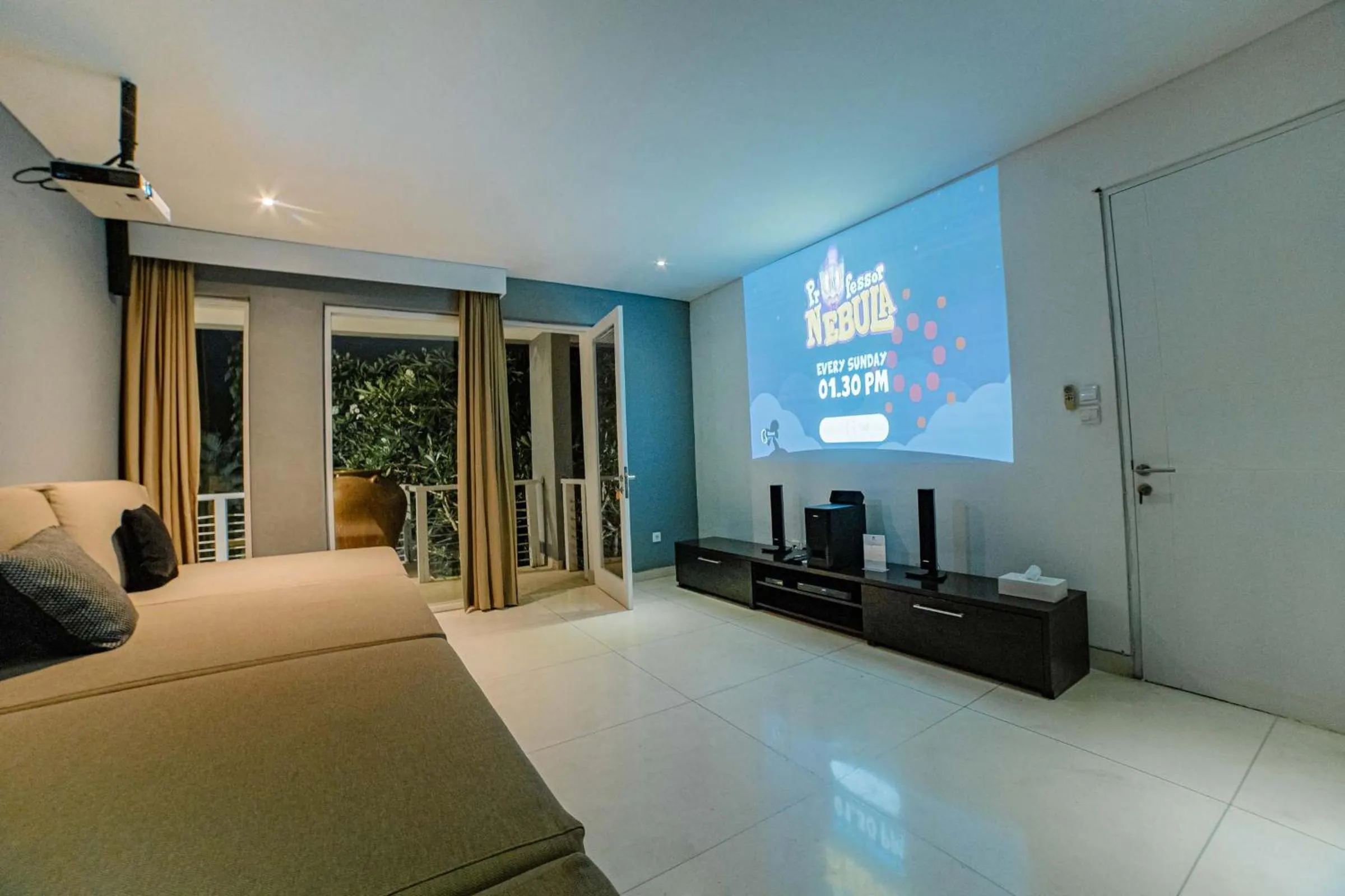 Communal lounge/ TV room in CassaMia Bali - Spacious Luxury 5 Bedroom Villa