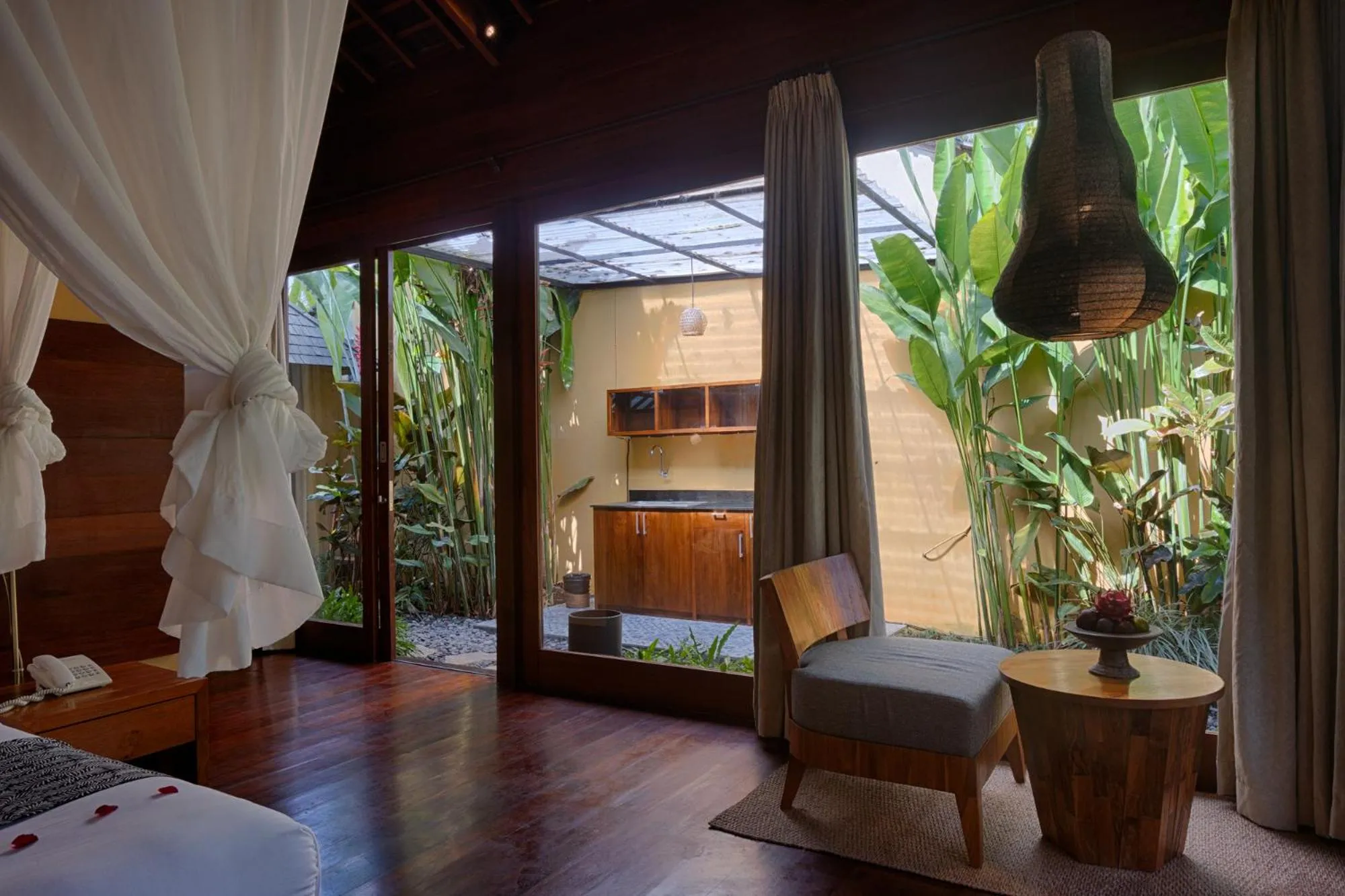 Bedroom in Samkhya Villas - Free 1x Floating Breakfast or Minibar