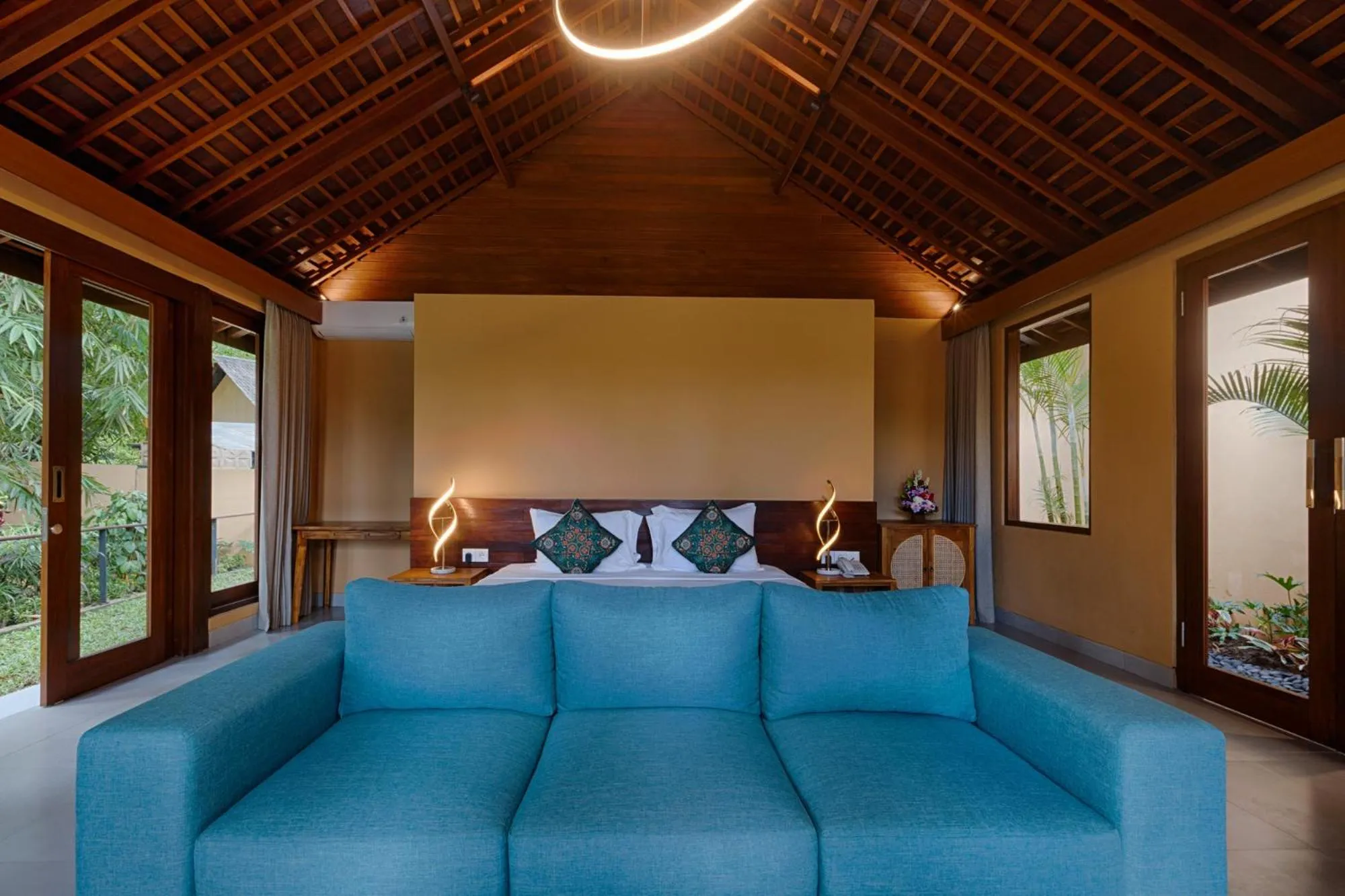 Bedroom in Samkhya Villas - Free 1x Floating Breakfast or Minibar