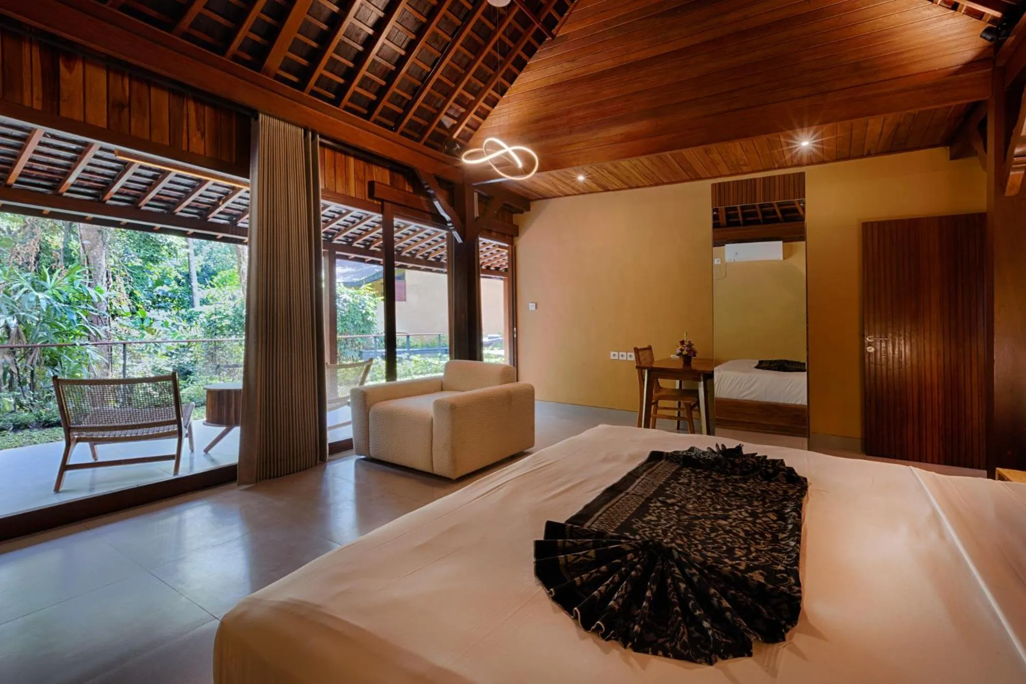 Bedroom, Bed in Samkhya Villas - Free 1x Floating Breakfast or Minibar