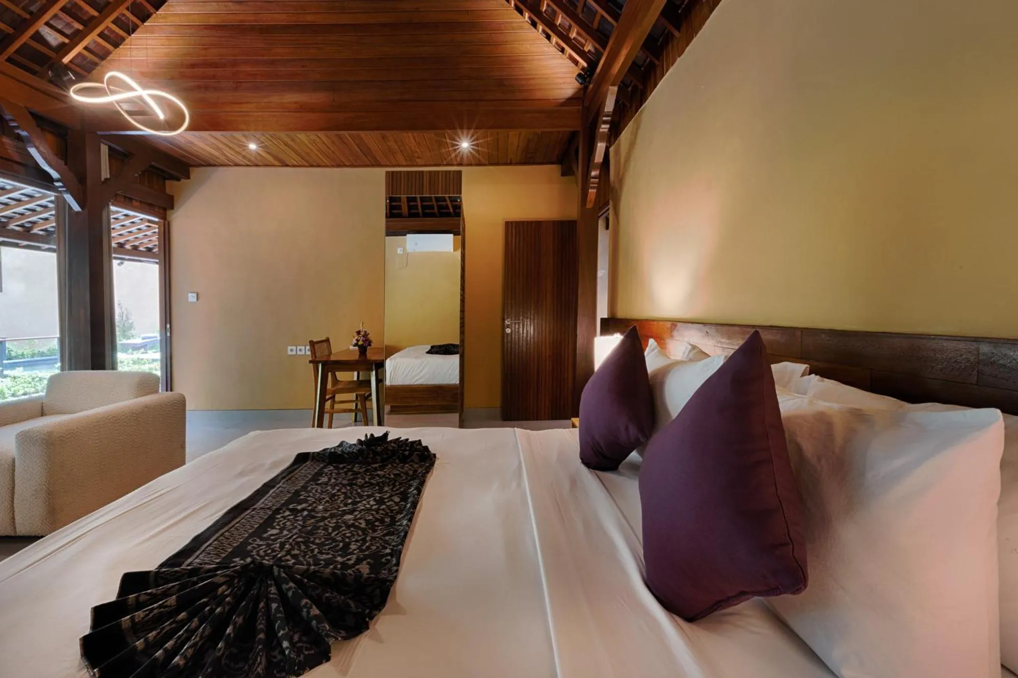 Bedroom, Bed in Samkhya Villas - Free 1x Floating Breakfast or Minibar