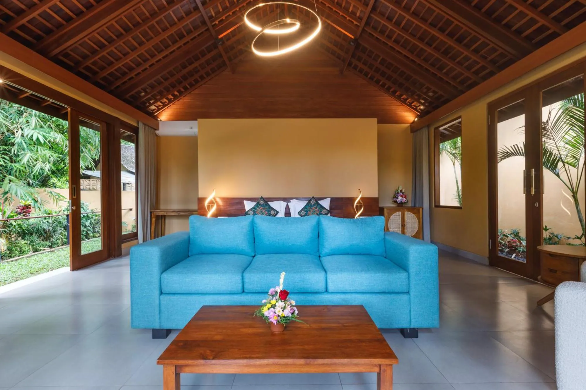 Bedroom in Samkhya Villas - Free 1x Floating Breakfast or Minibar