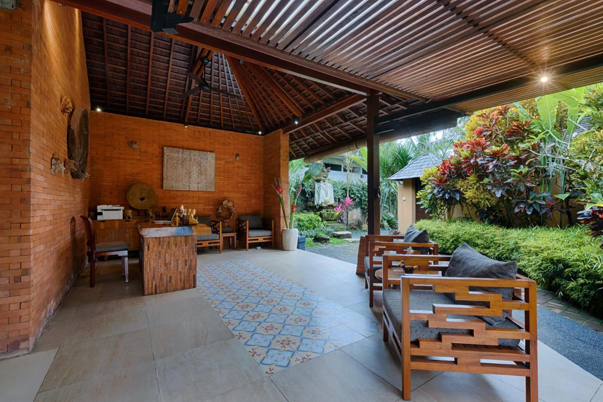 Seating area in Samkhya Villas - Free 1x Floating Breakfast or Minibar
