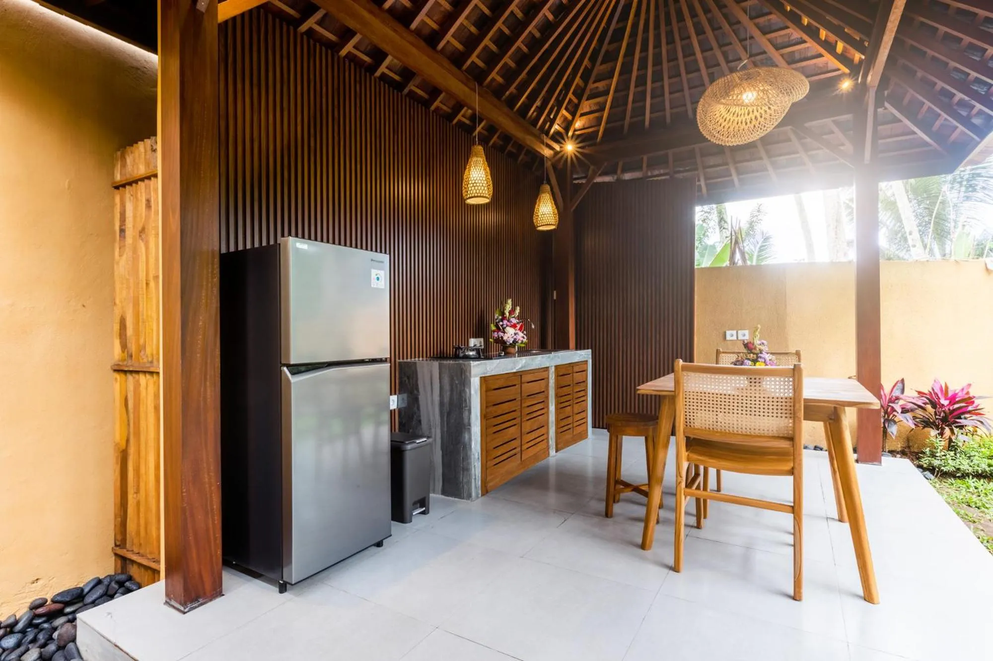 Dining area in Samkhya Villas - Free 1x Floating Breakfast or Minibar
