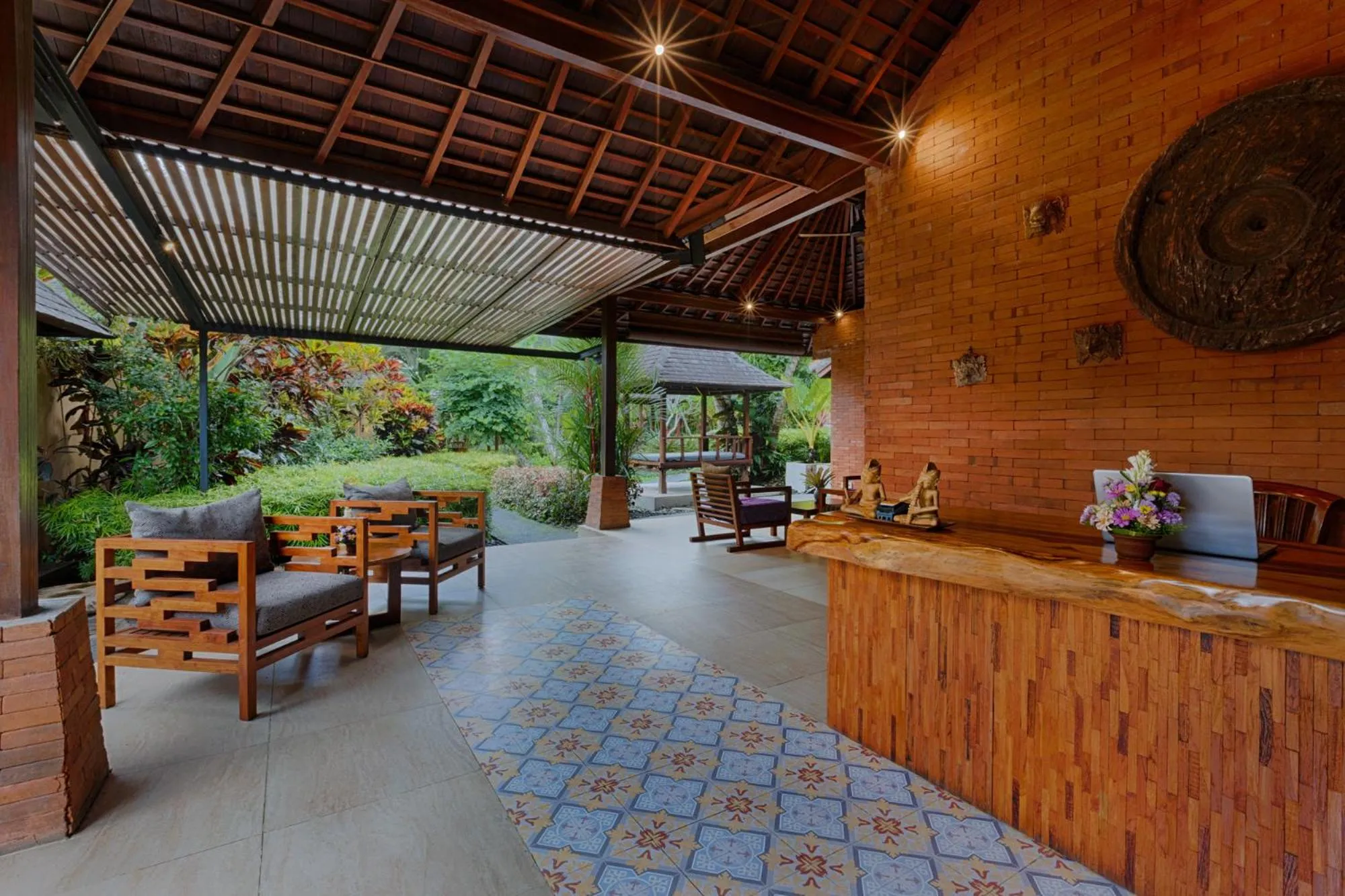 Seating area in Samkhya Villas - Free 1x Floating Breakfast or Minibar