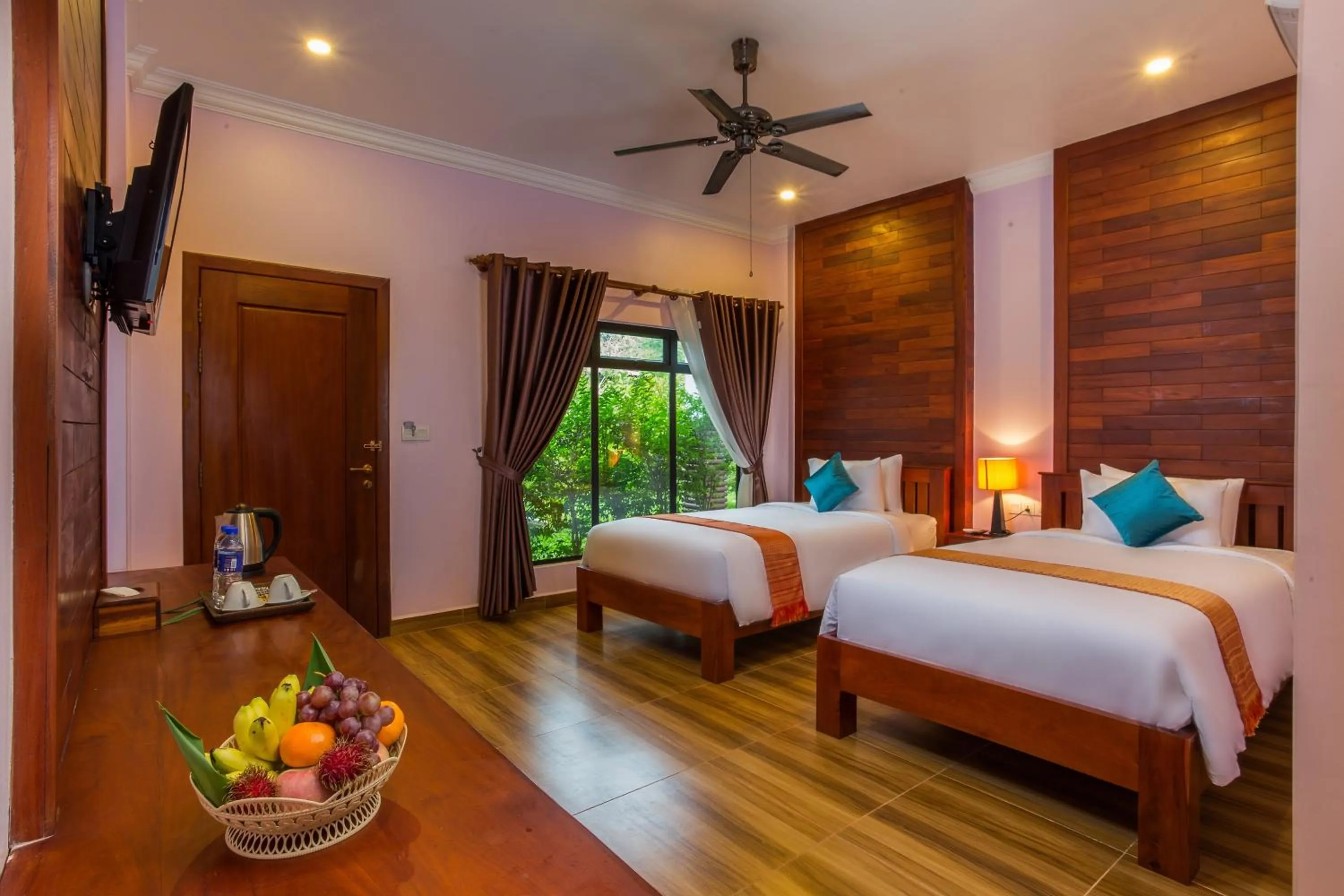 Bed in Villa Phum Khnar