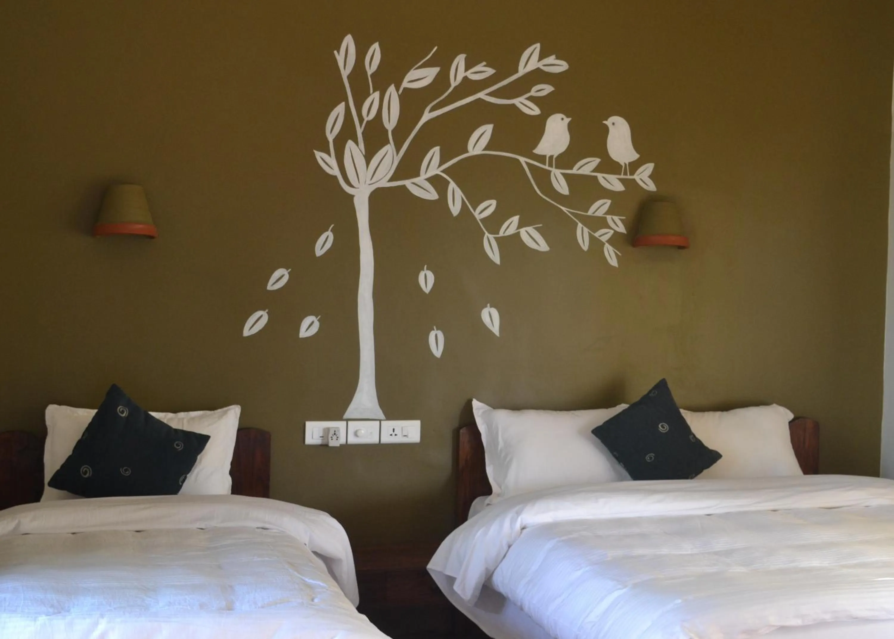 Bed in River View Jungle Camp