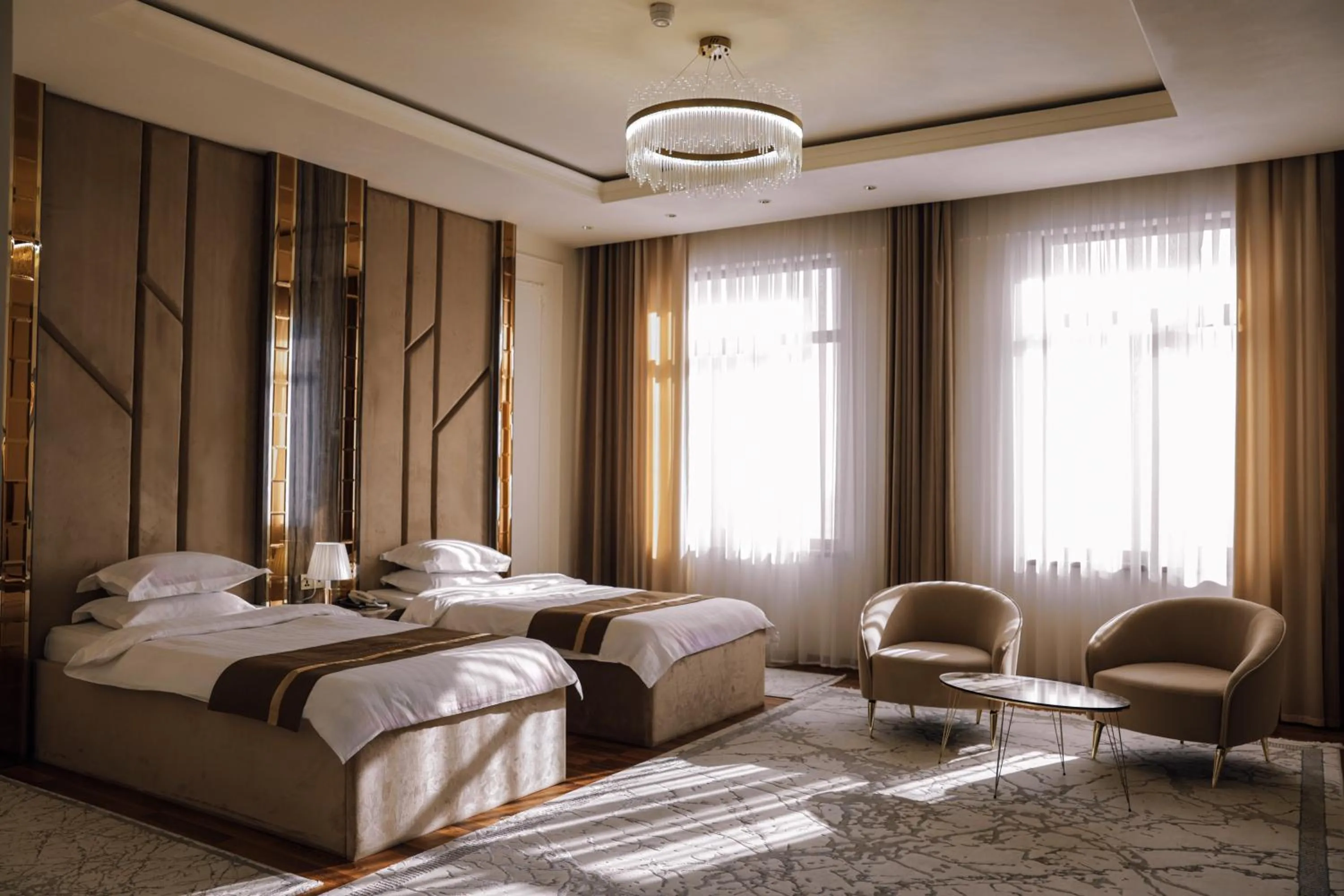 Bed in KANGURT Grand Hotel