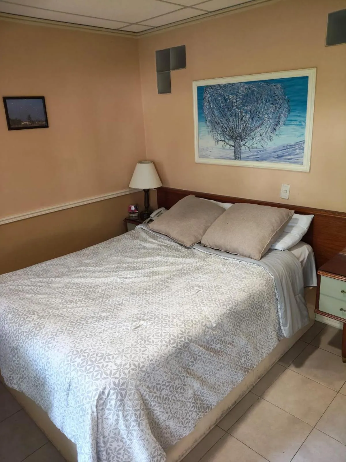 Bed in Hotel Cuellar