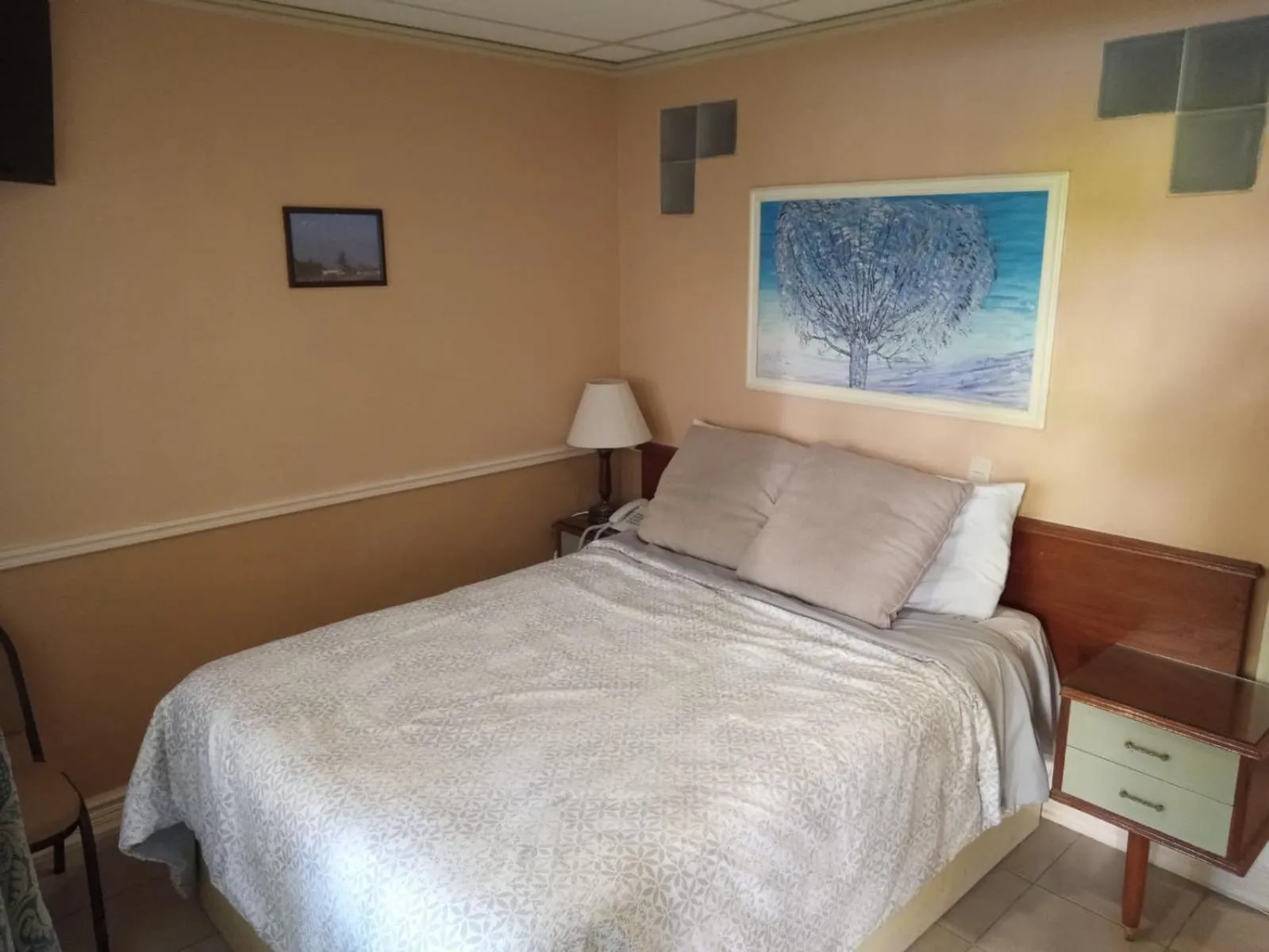 Bed in Hotel Cuellar