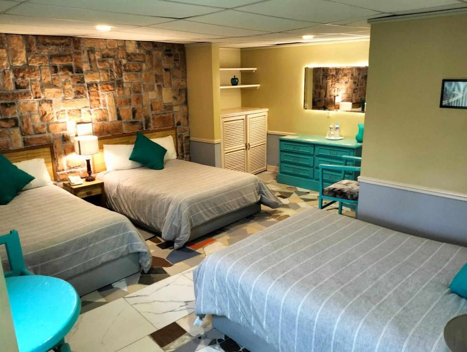 Bed in Hotel Cuellar